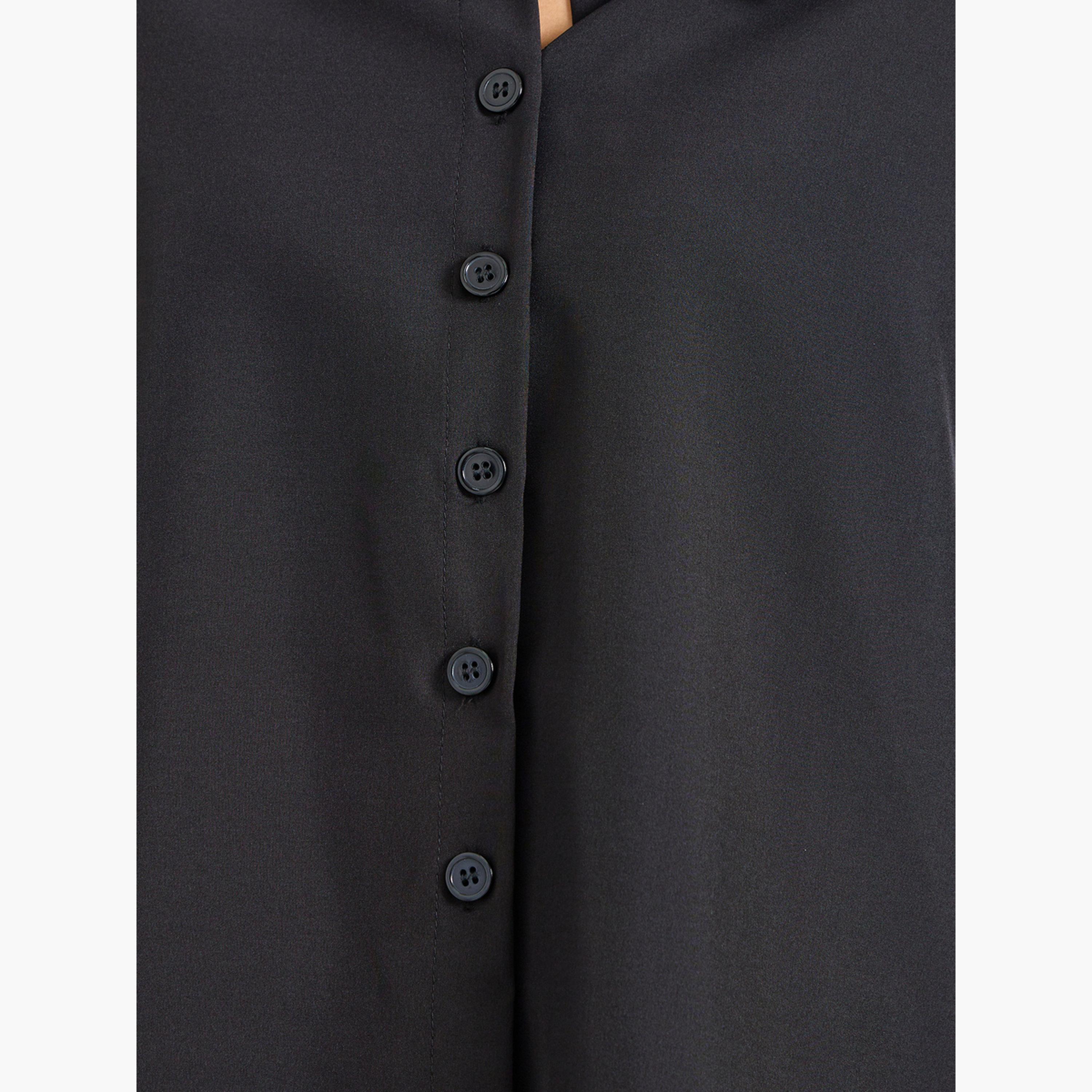 Take Two Black Short Sleeve Casual Shirt-women-clothing-shirtsandblouses-shirts-image-4