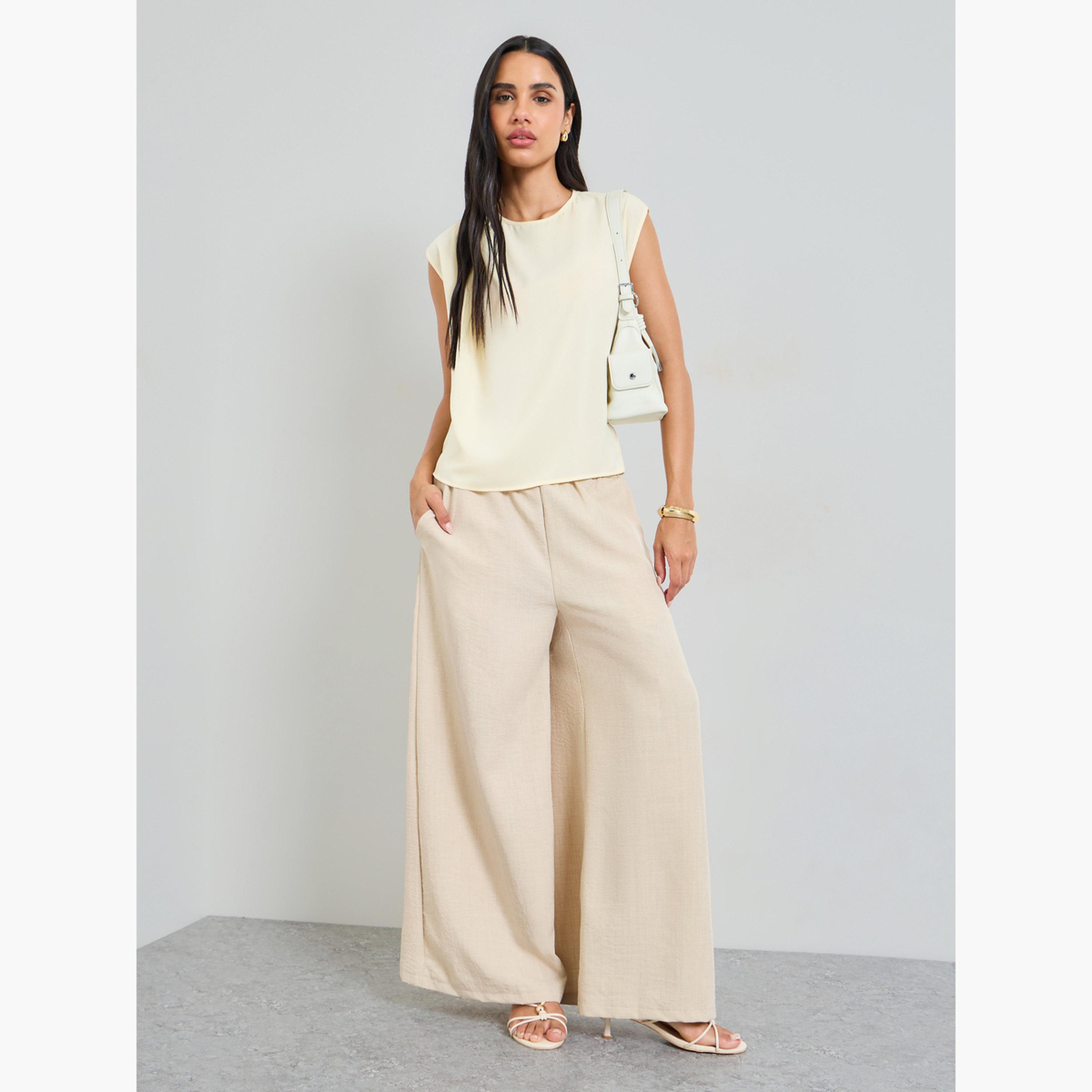 Take Two Short Sleeve Round Neck Blouse-women-clothing-shirtsandblouses-blouses-image-2