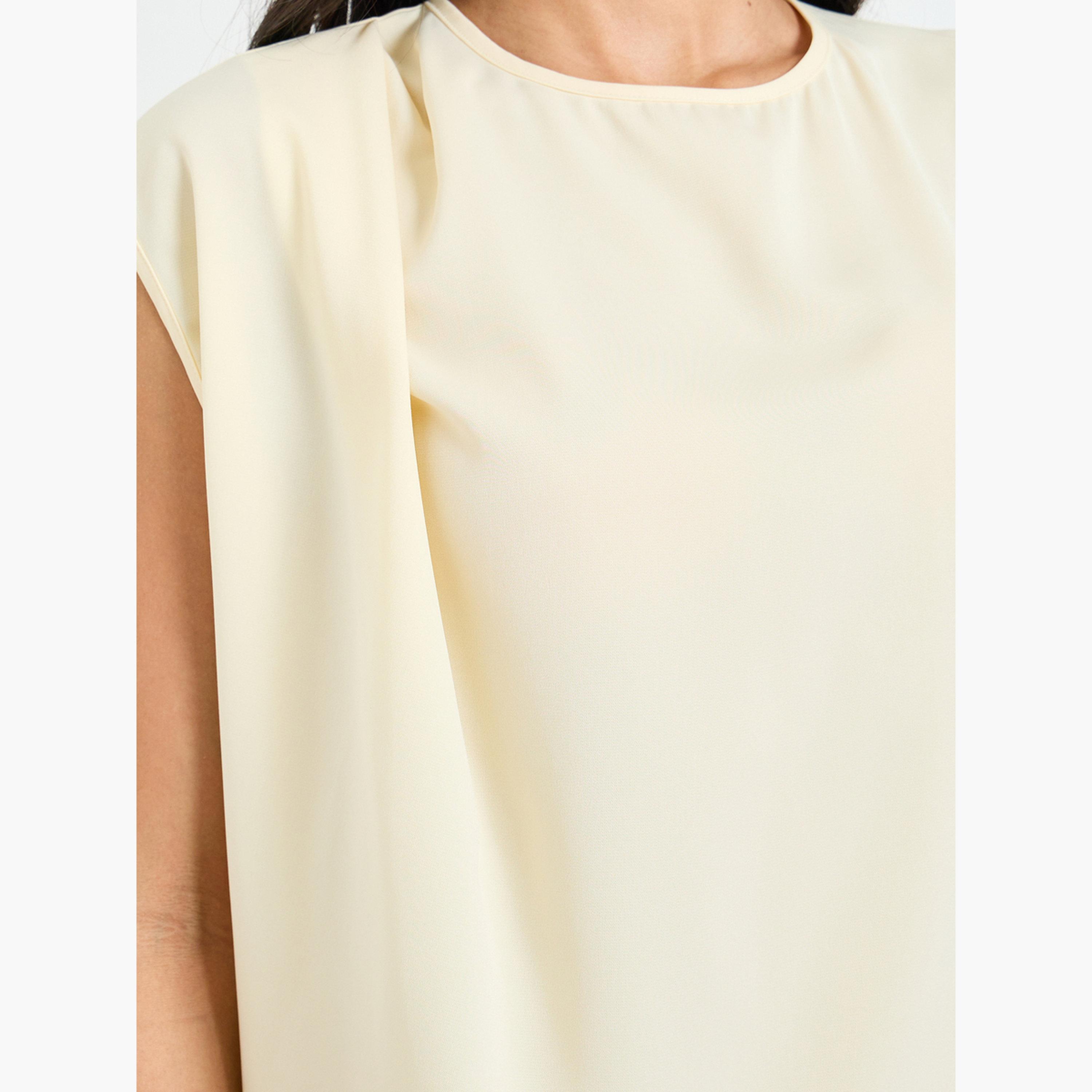 Take Two Short Sleeve Round Neck Blouse-women-clothing-shirtsandblouses-blouses-image-4