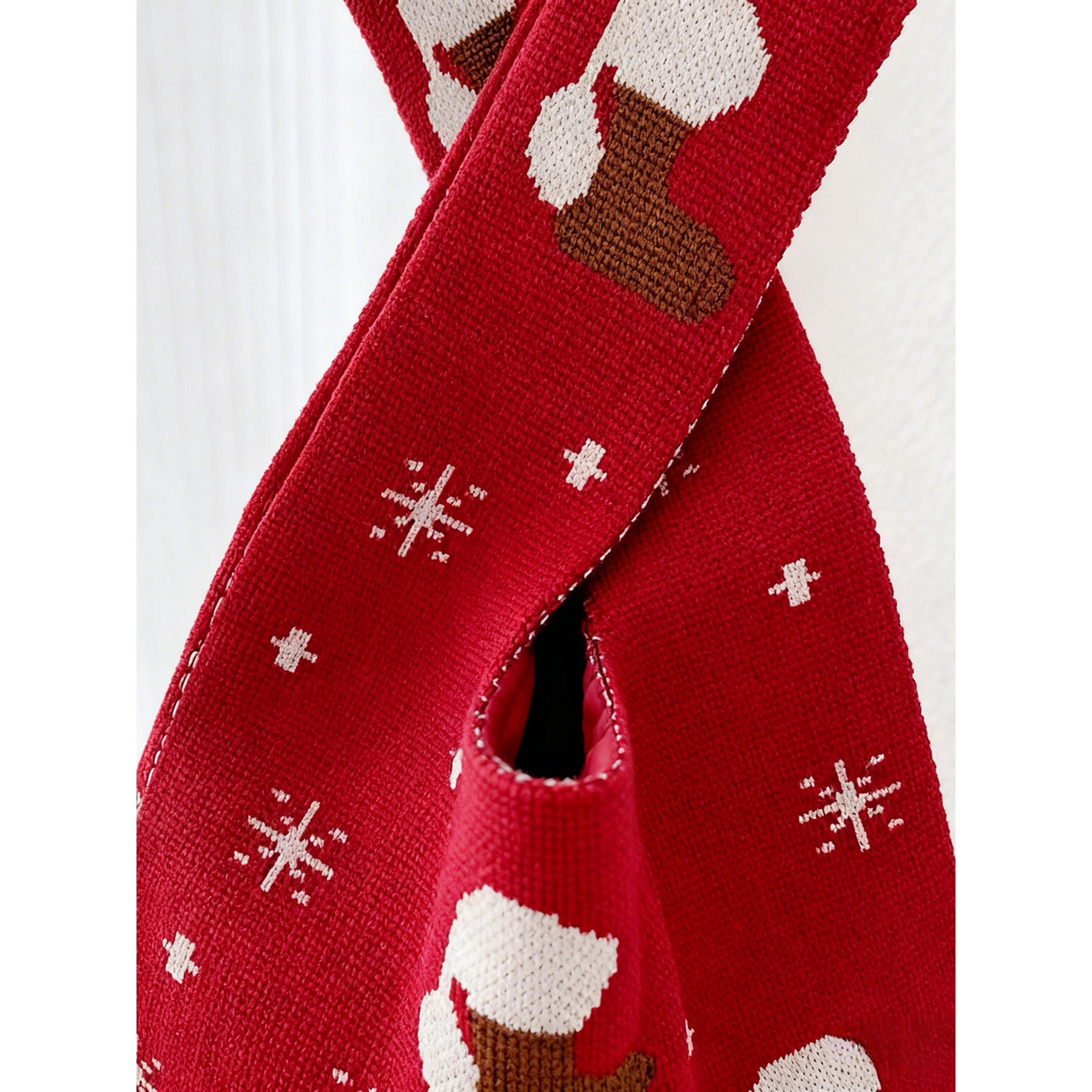 Take Two Festive Red Knit Christmas Tote Bag-women-bagsandwallets-handbags-image-3