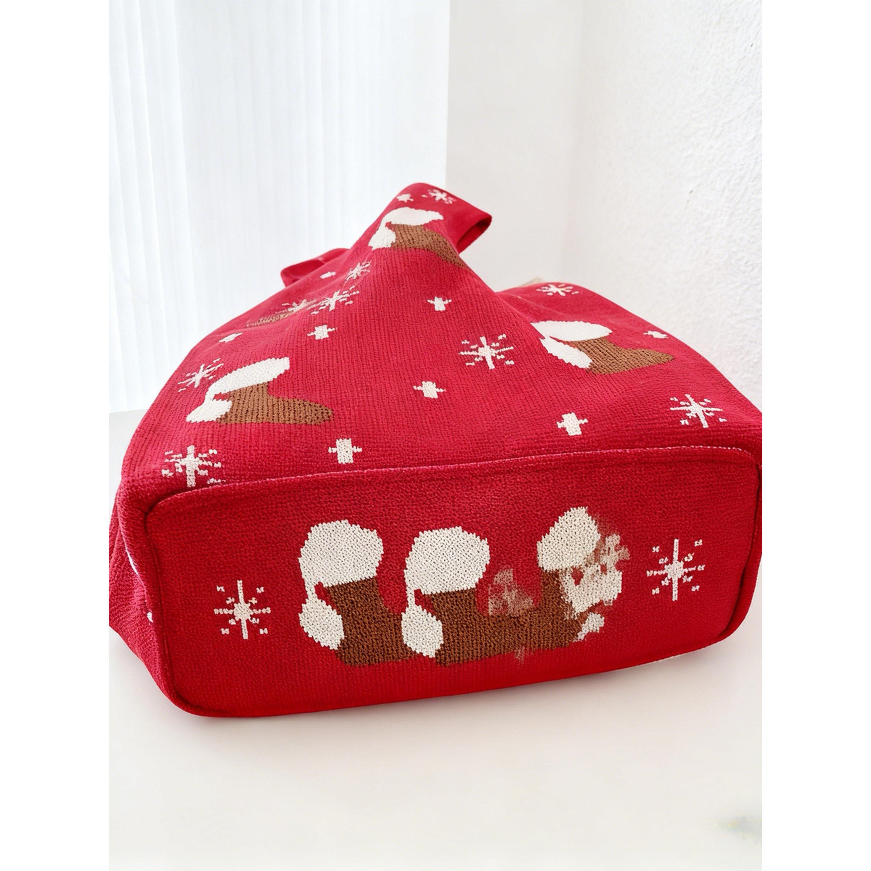 Take Two Festive Red Knit Christmas Tote Bag-women-bagsandwallets-handbags-image-4