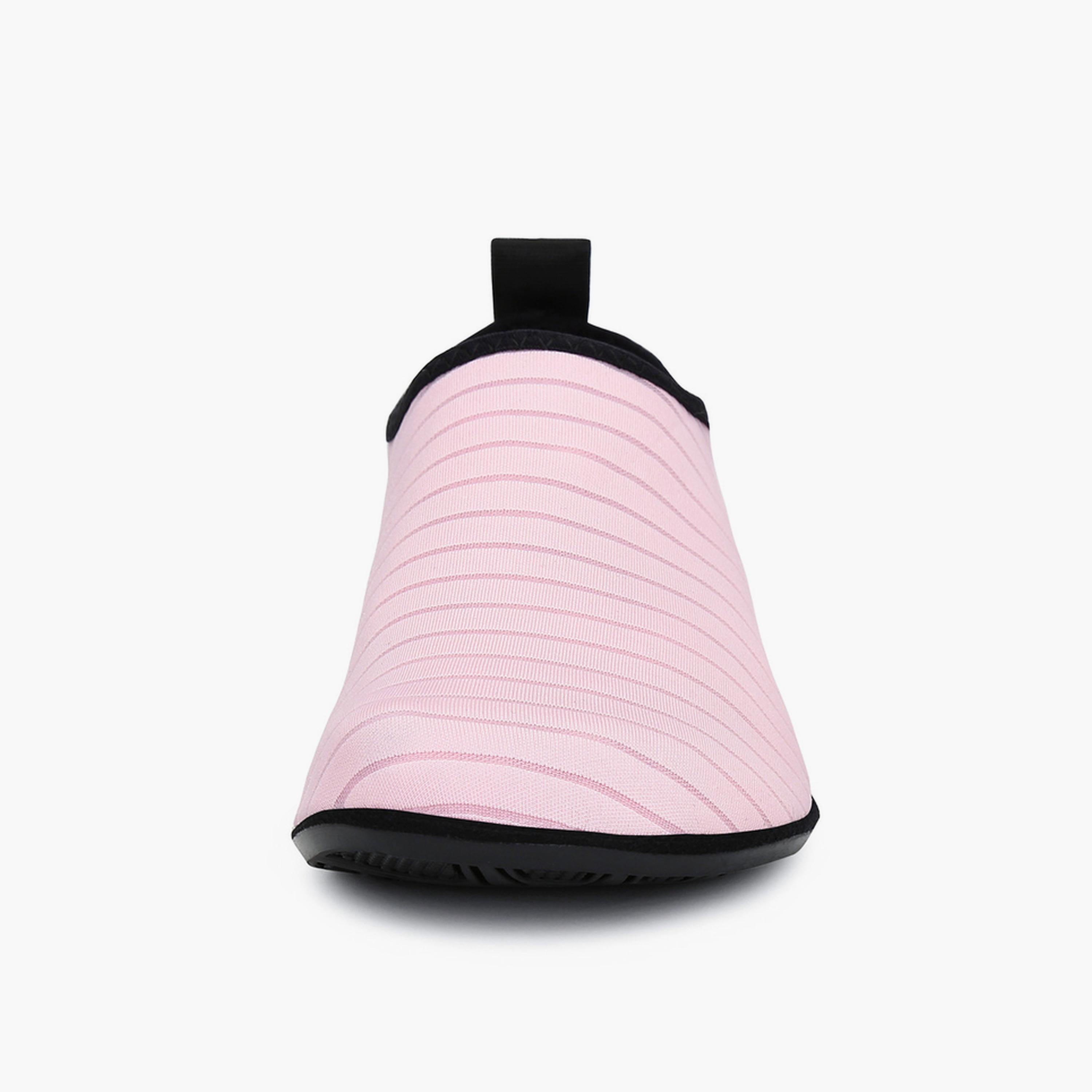 Take Two Light Pink Striped Aqua Shoes for Women - Quick Dry Flats-women-shoes-sneakers-image-4