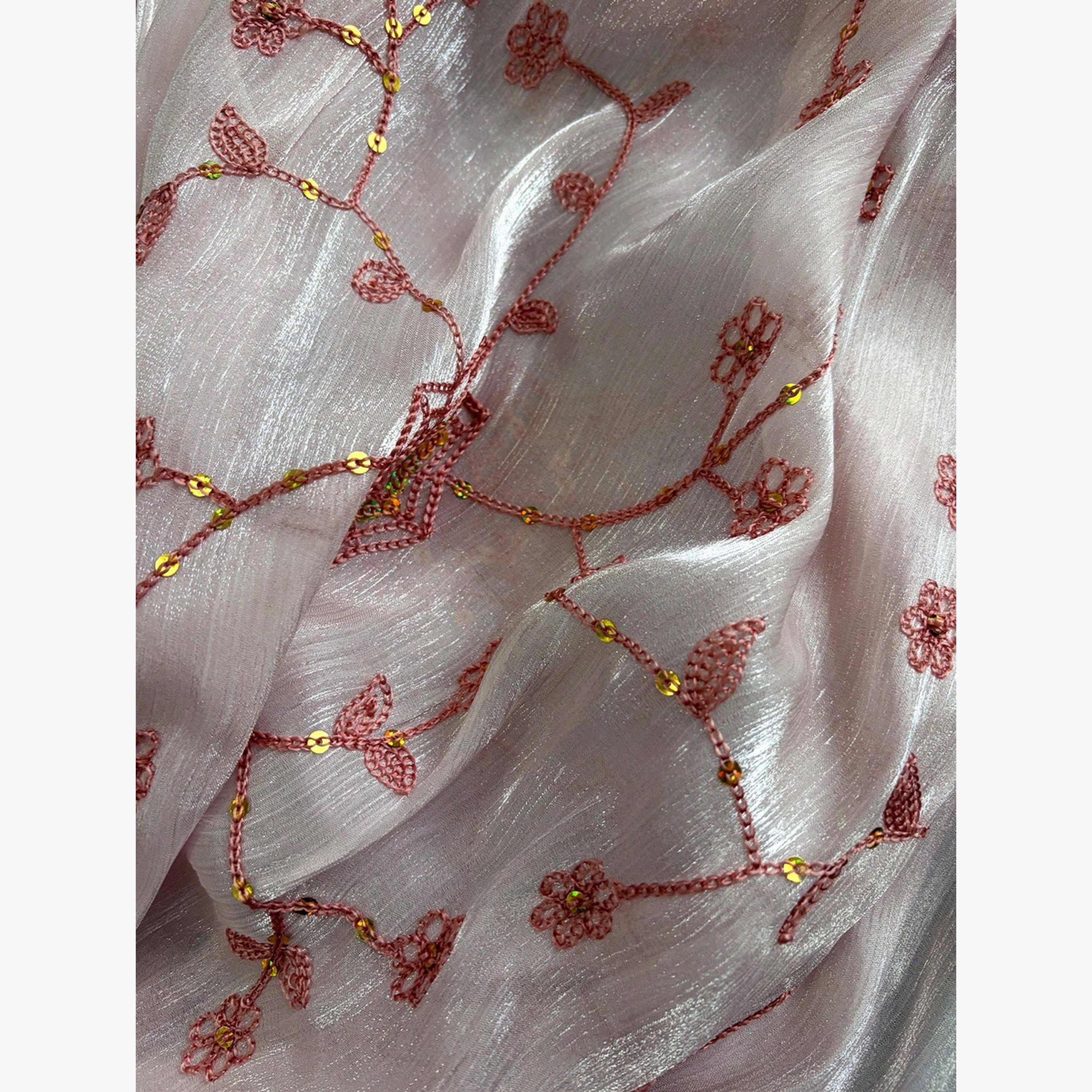Take Two Light Pink Embroidered Hijab Scarf-women-arabicclothing-headscarf-hijab-image-5
