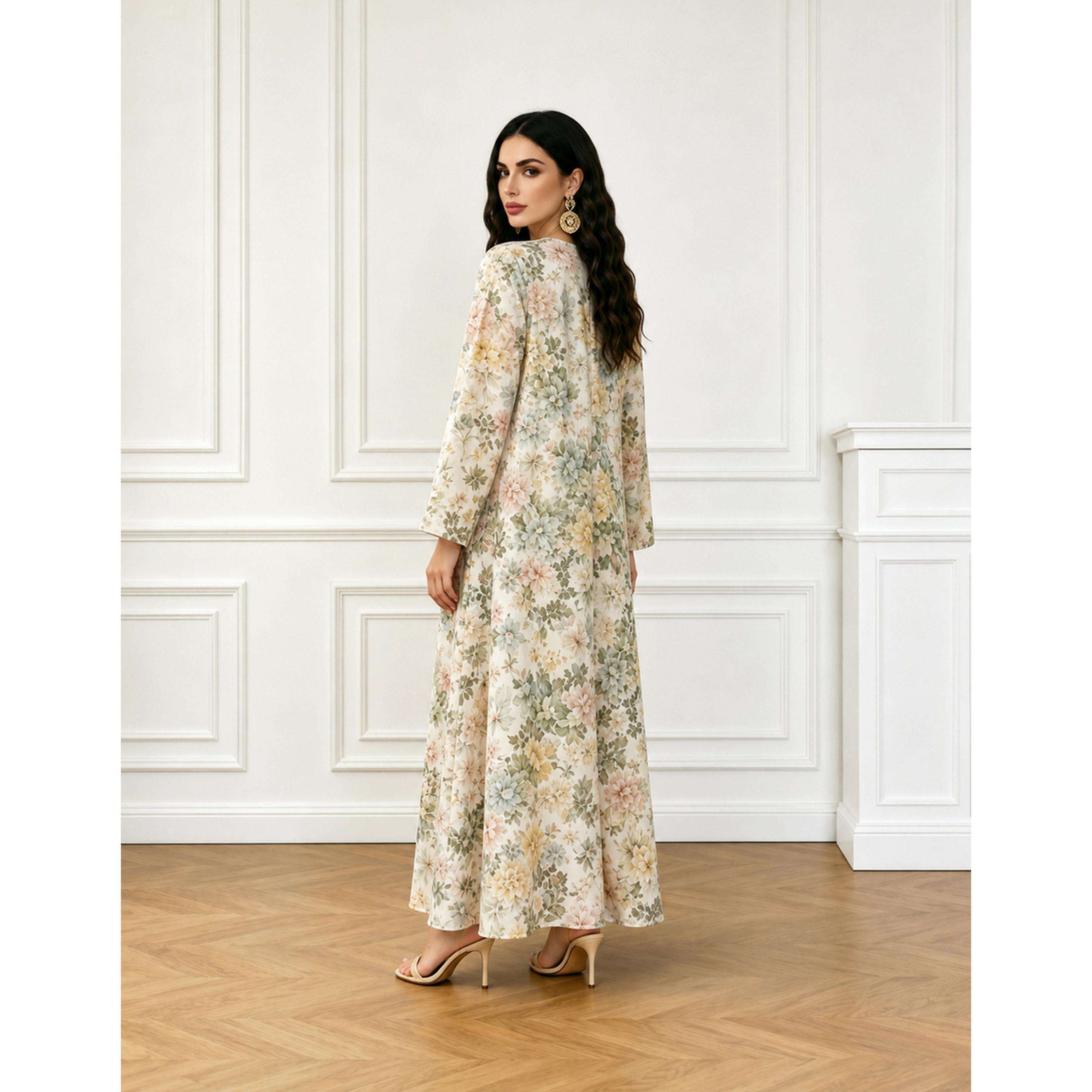 جلابية بطبعة زهور-women-arabicclothing-jalabiyas-image-4