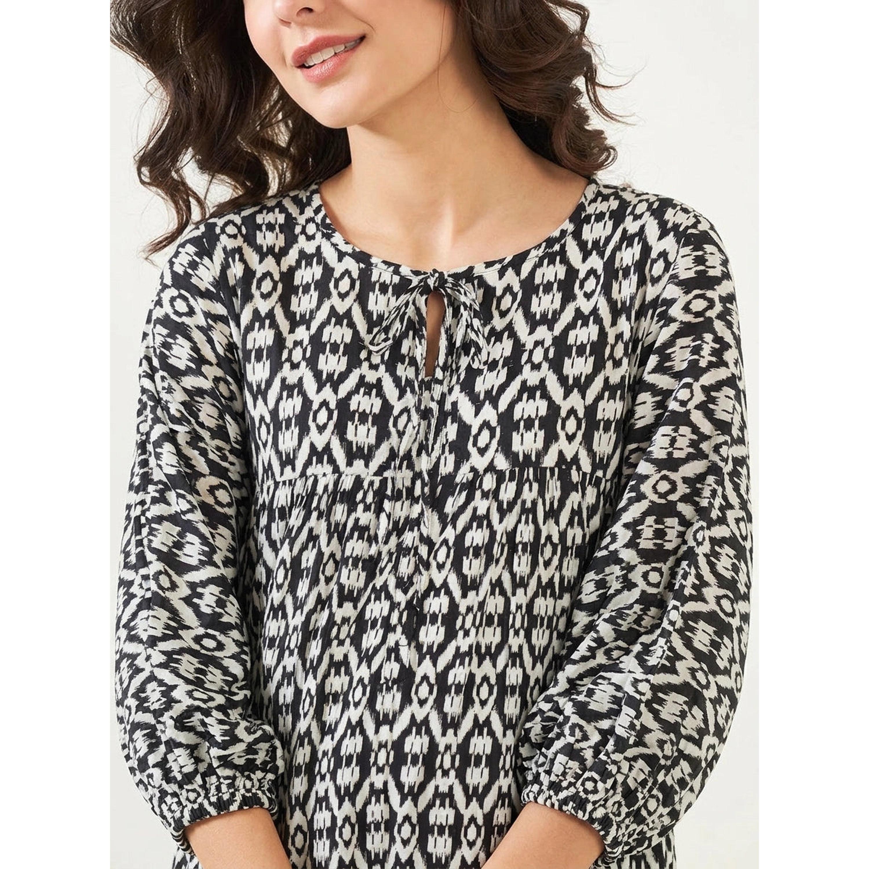 قميص نوم قطن دوبي للحوامل بنقشات متعددة-women-clothing-maternity-nightwear-image-4