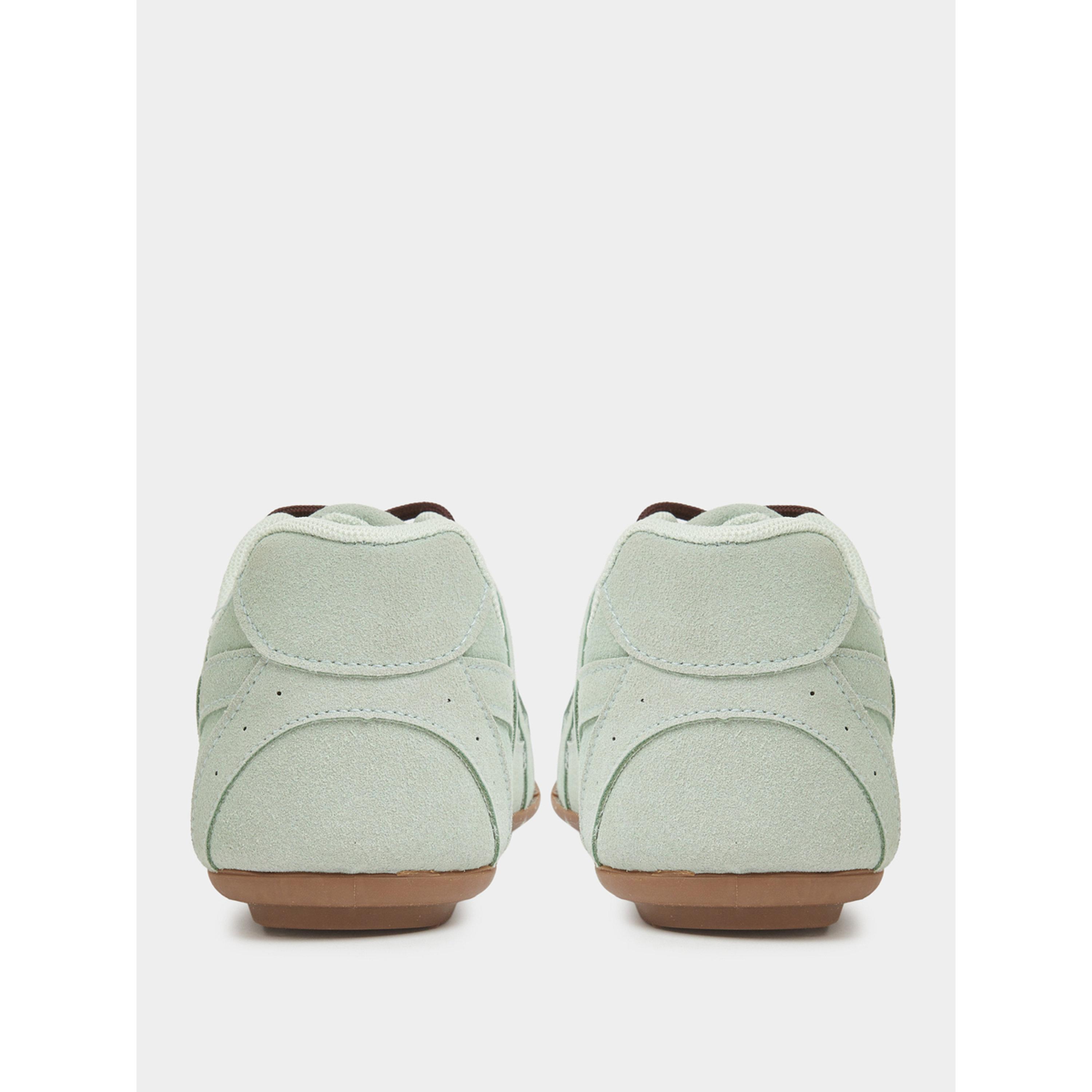 Styli Mint Green Suede Lace-Up Sneakers-women-shoes-sneakers-image-5