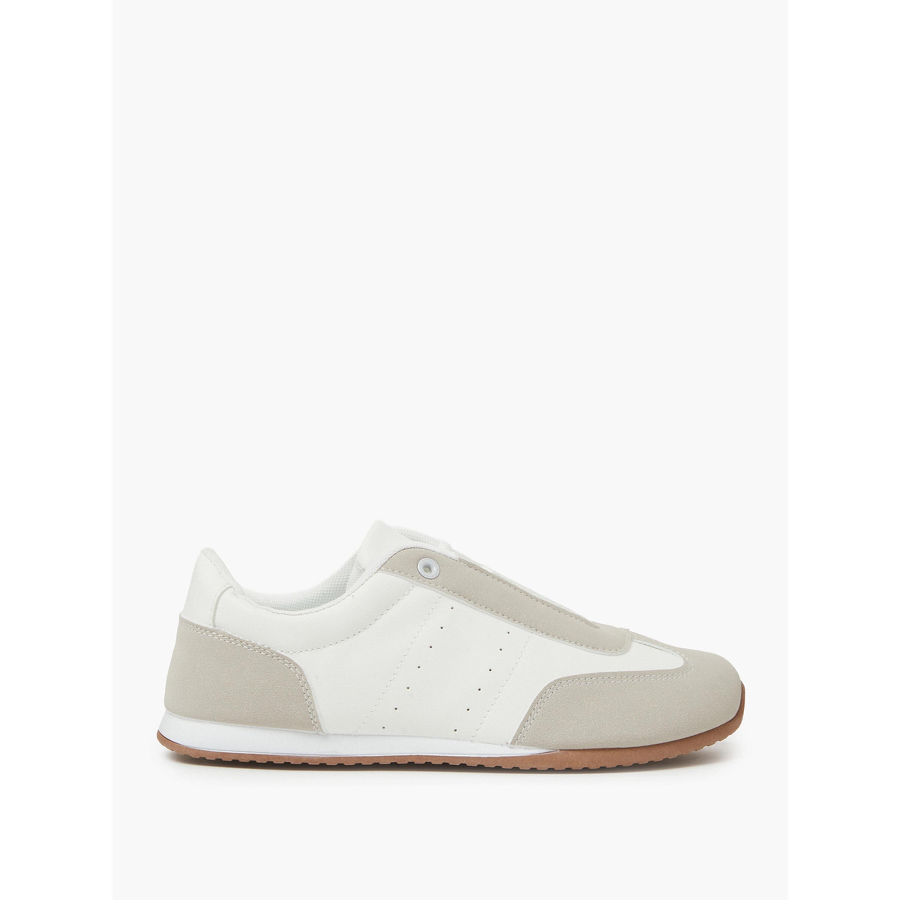 Styli White Lace-Up Retro Sneakers-women-shoes-sneakers-image-2
