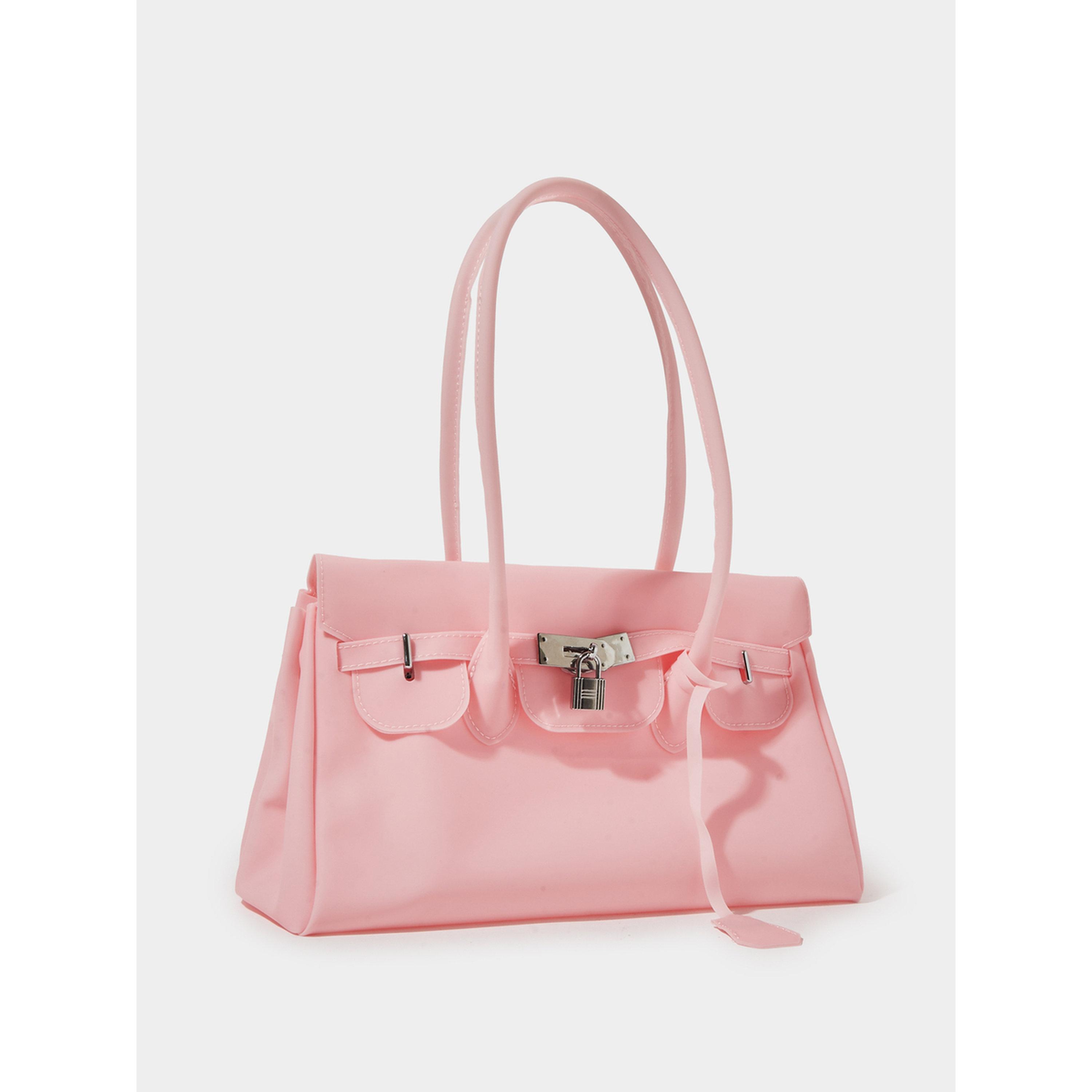 Styli Pink Flap Jelly Shoulder Bag-women-bagsandwallets-handbags-image-1