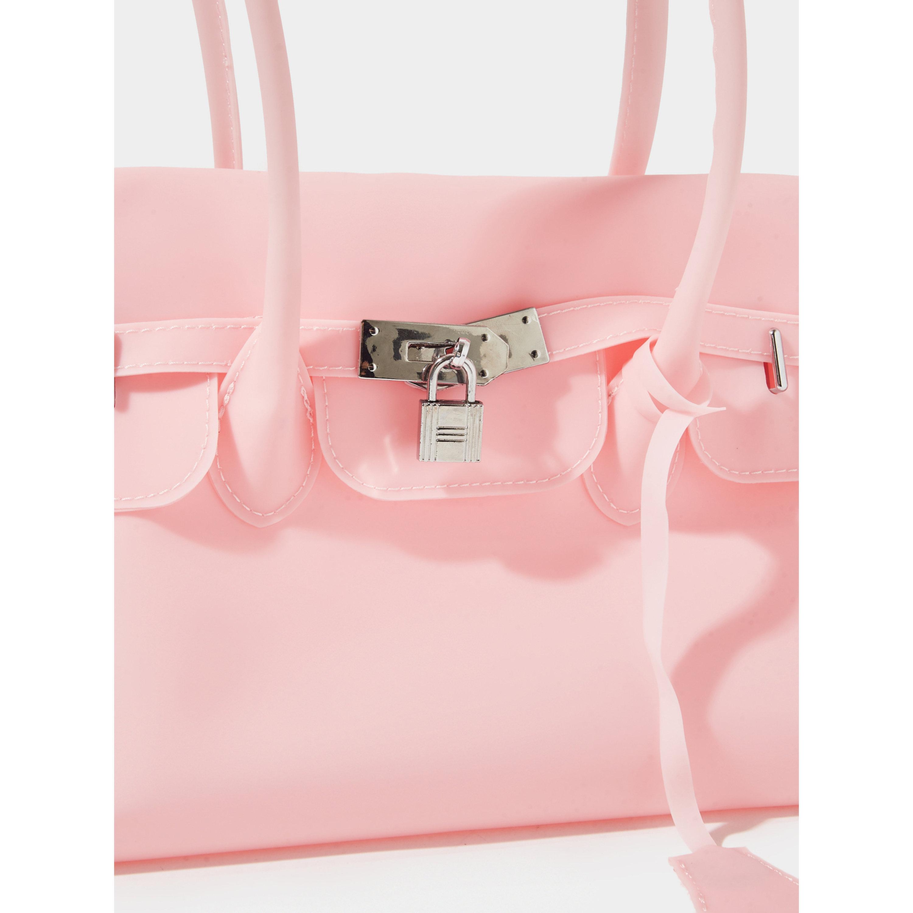 Styli Pink Flap Jelly Shoulder Bag-women-bagsandwallets-handbags-image-4