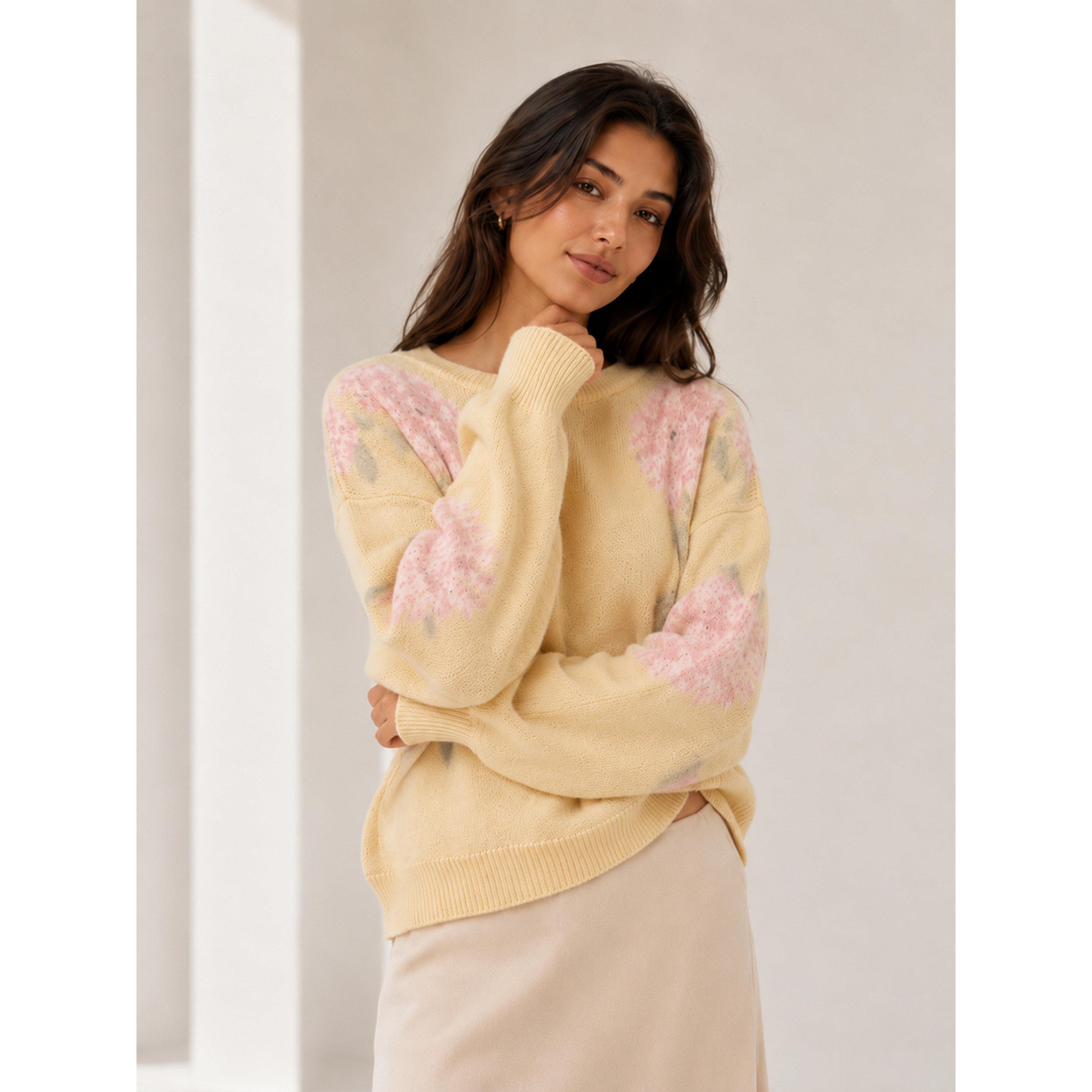 Take Two Floral Knit Crew Neck Sweater-women-winterwear-cardigansandjumpers-jumpers-image-4