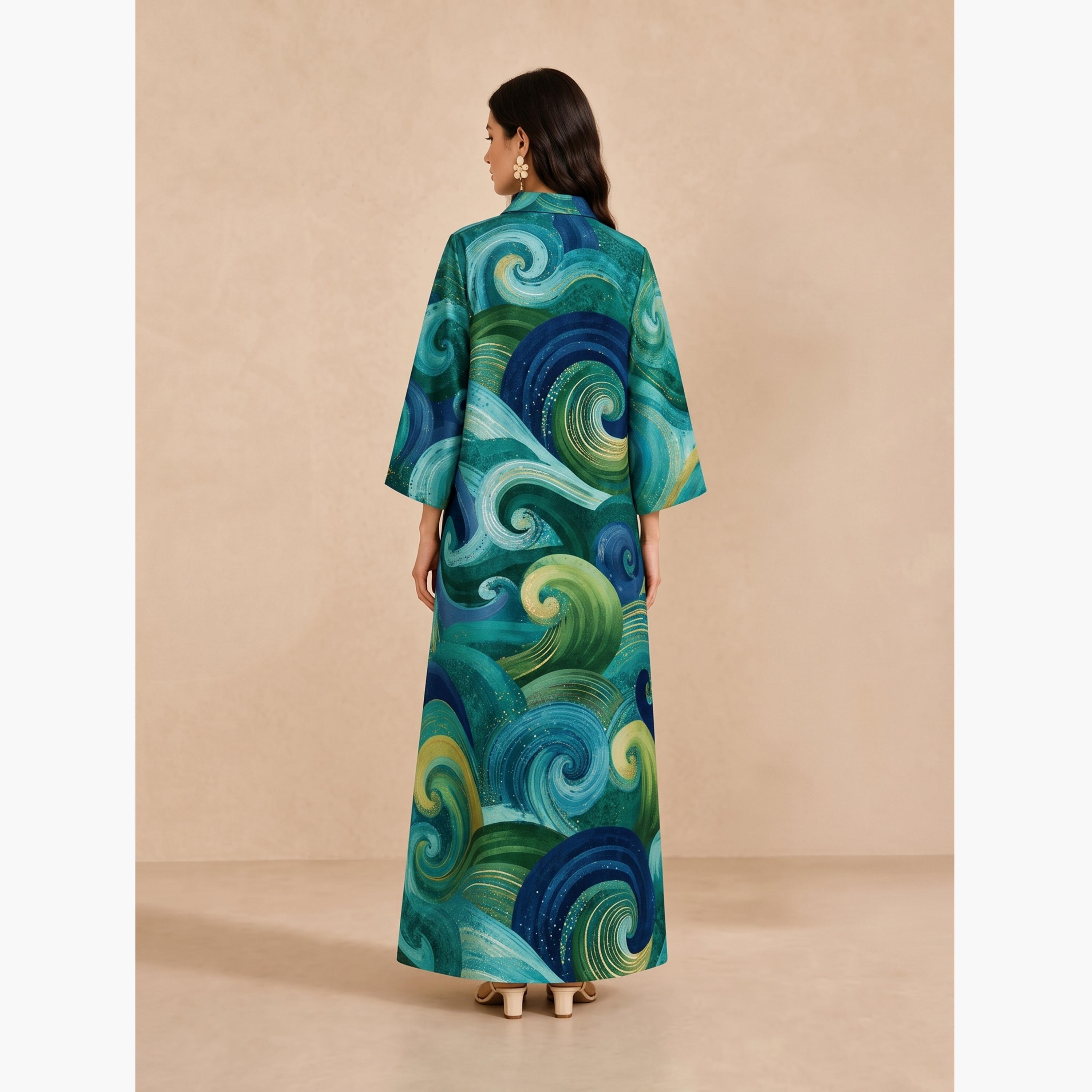 جلابية بياقة مفتوحة وطبعات دوامية-women-arabicclothing-jalabiyas-image-6