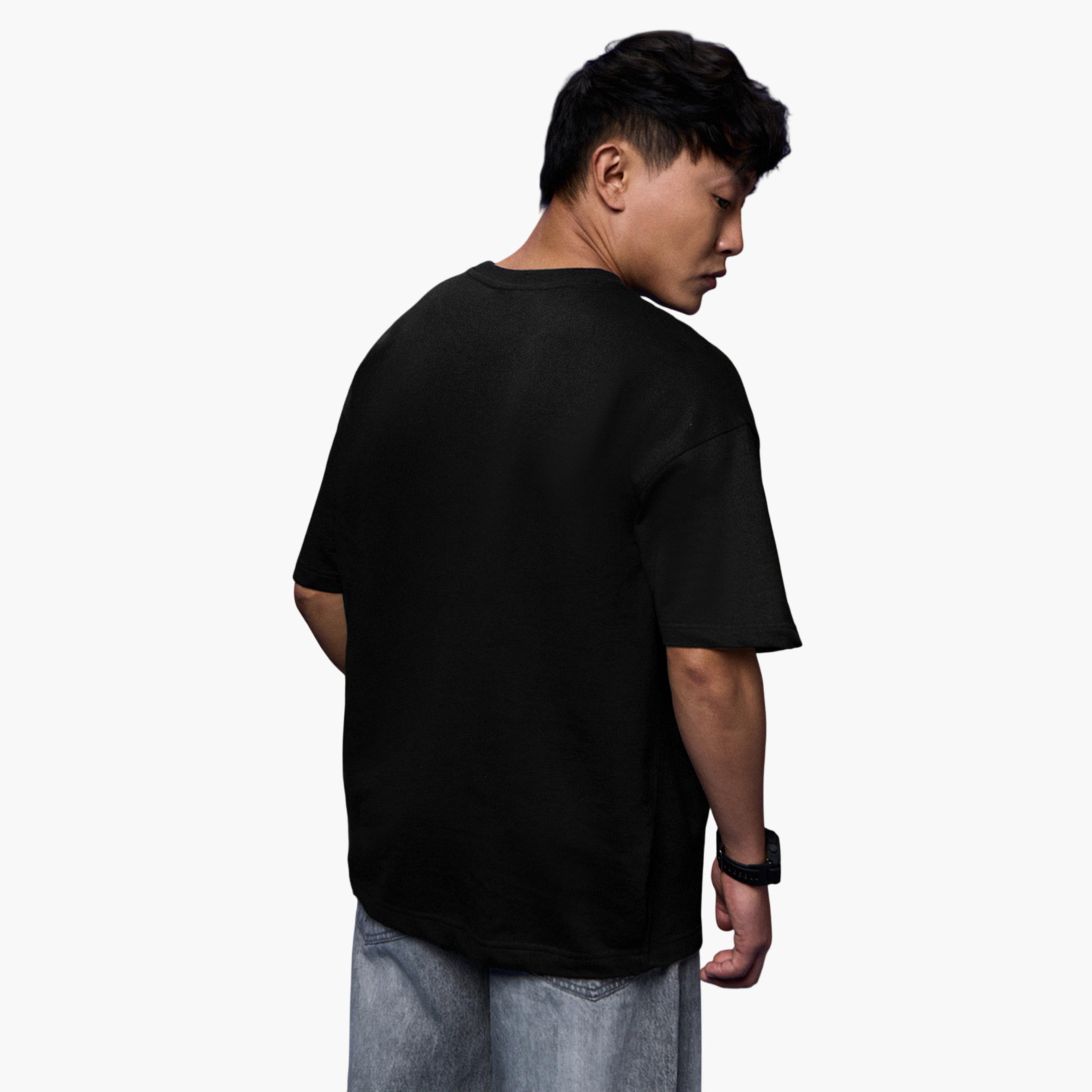 The Souled Store X Styli Mens Looney Tunes Bugs Bunny Graphic Black Round Neck T-Shirt-men-clothing-tshirtsandpolos-tshirts-image-3