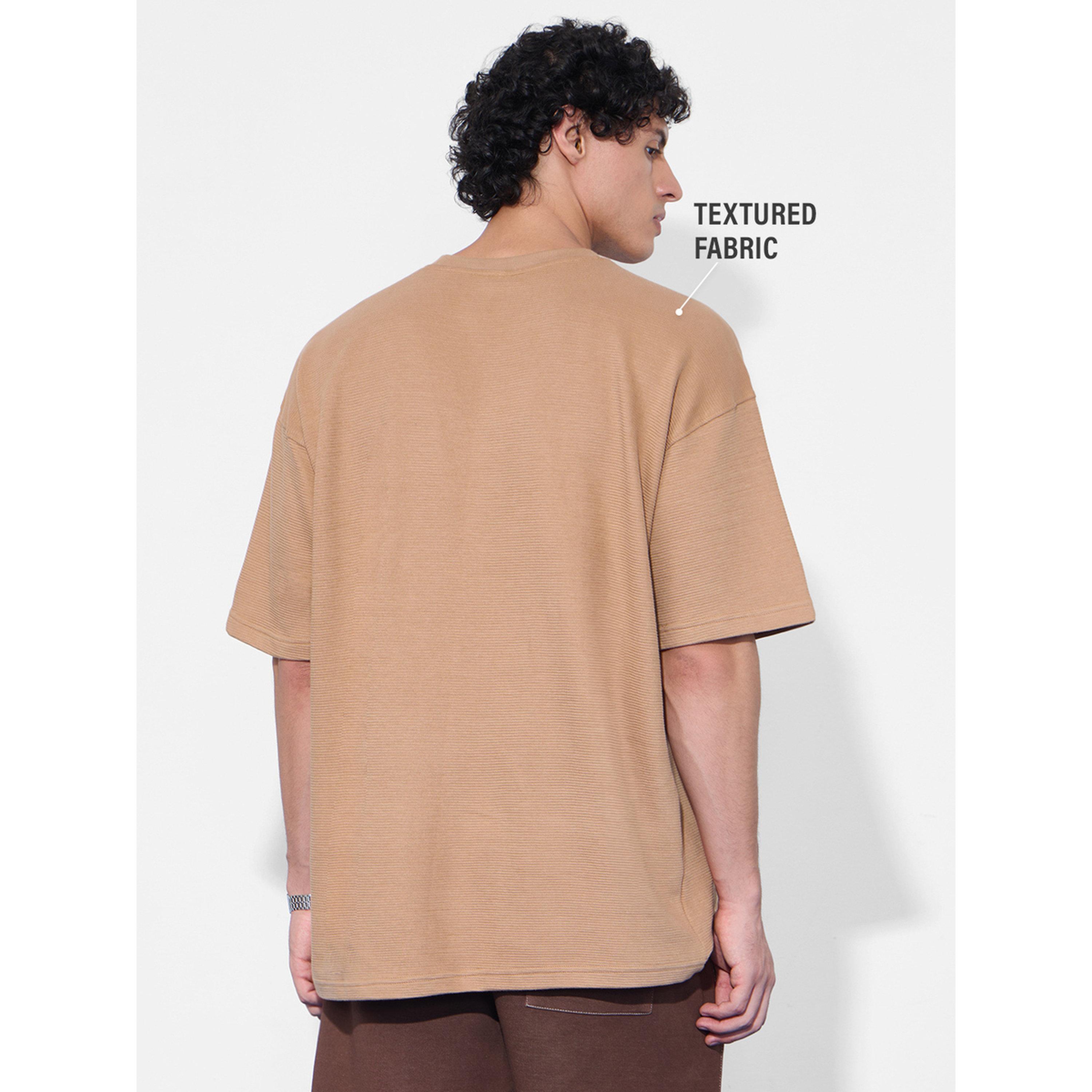 The Souled Store X Styli Beige Embroidered Daffy Duck Sarcasm Graphic Oversized T-Shirt-men-clothing-tshirtsandpolos-tshirts-image-3