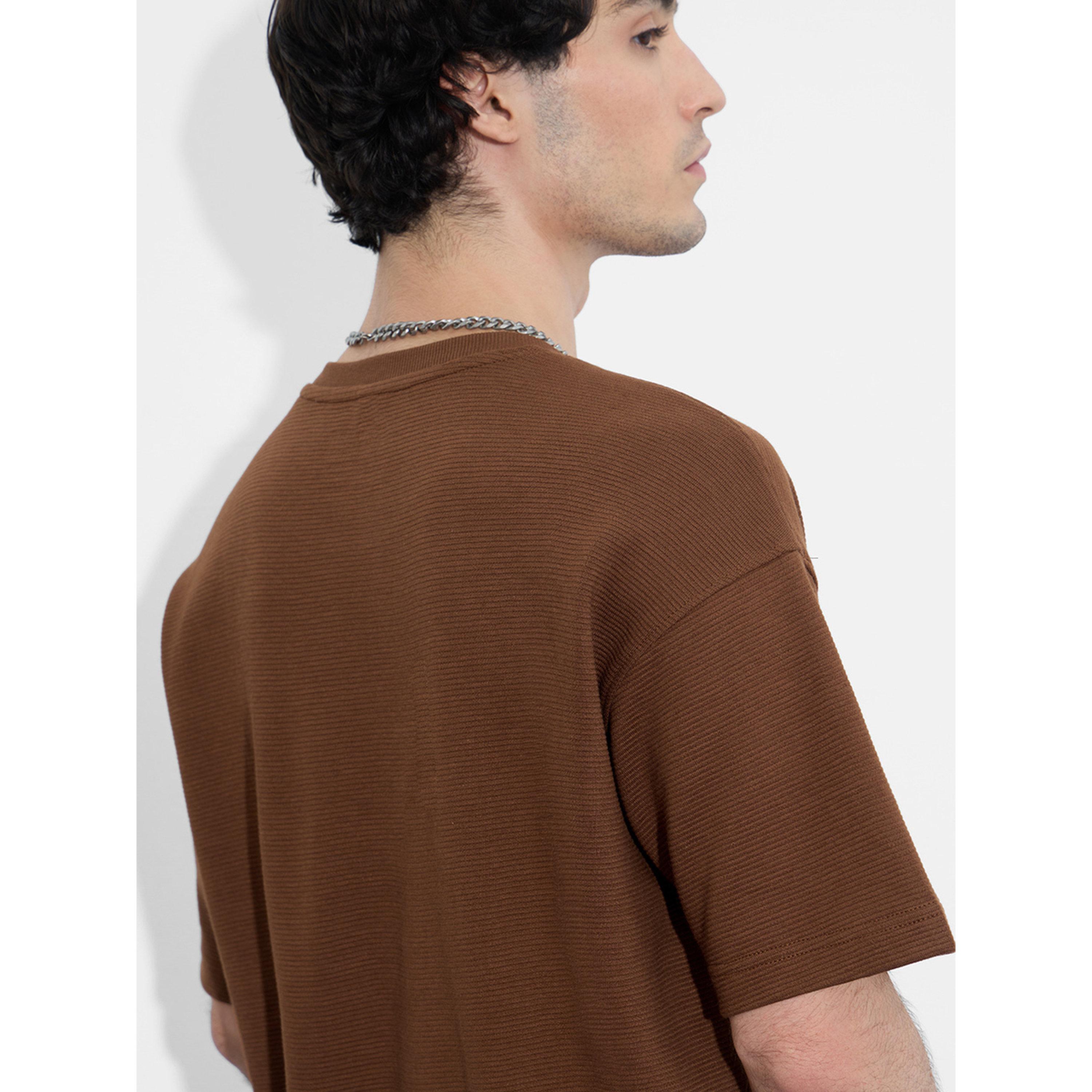 The Souled Store X Styli Men Brown Tasmanian Devil Graphic Round Neck T-Shirt-men-clothing-tshirtsandpolos-tshirts-image-4