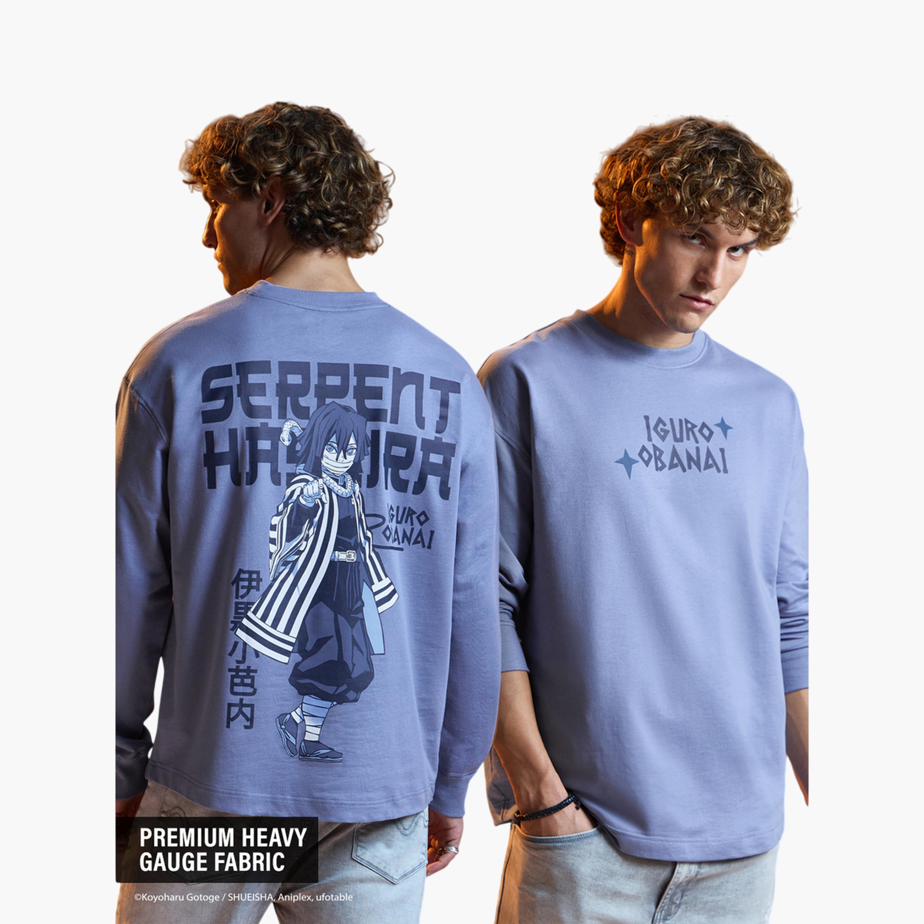 تيشيرت رجالي بأكمام طويلة وطبعة جرافيك ديمون سلاير أوباناي-men-clothing-tshirtsandpolos-tshirts-image-3