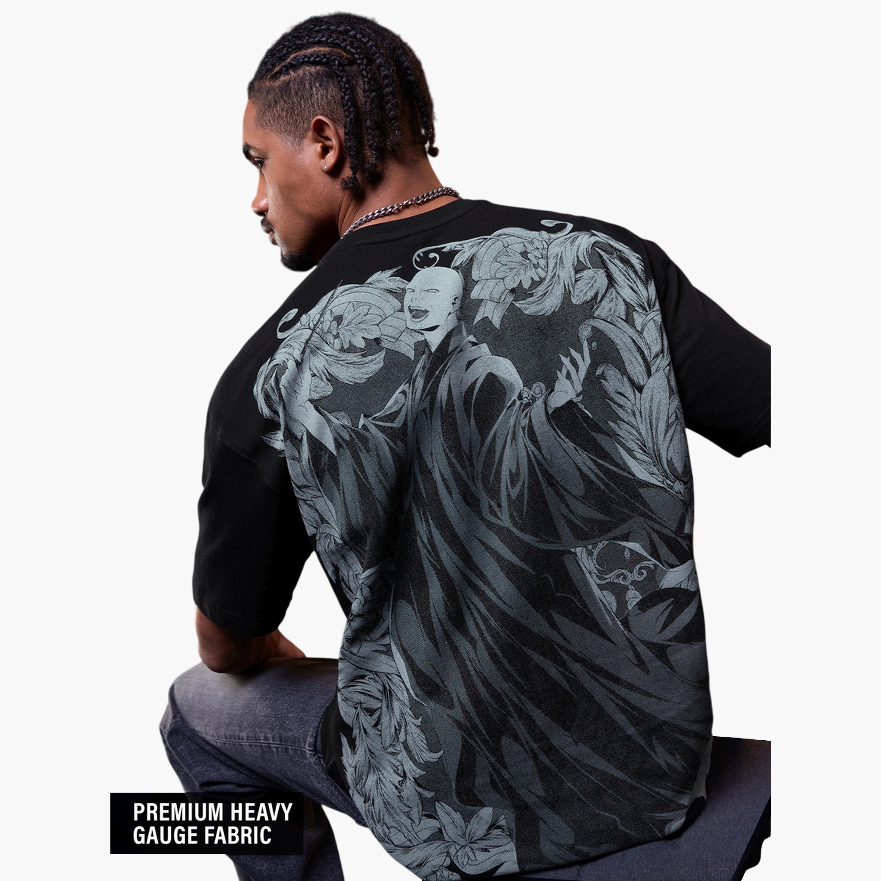 The Souled Store X Styli Mens Dark Lord Graphic Oversized Cotton T-Shirt-men-clothing-tshirtsandpolos-tshirts-image-2