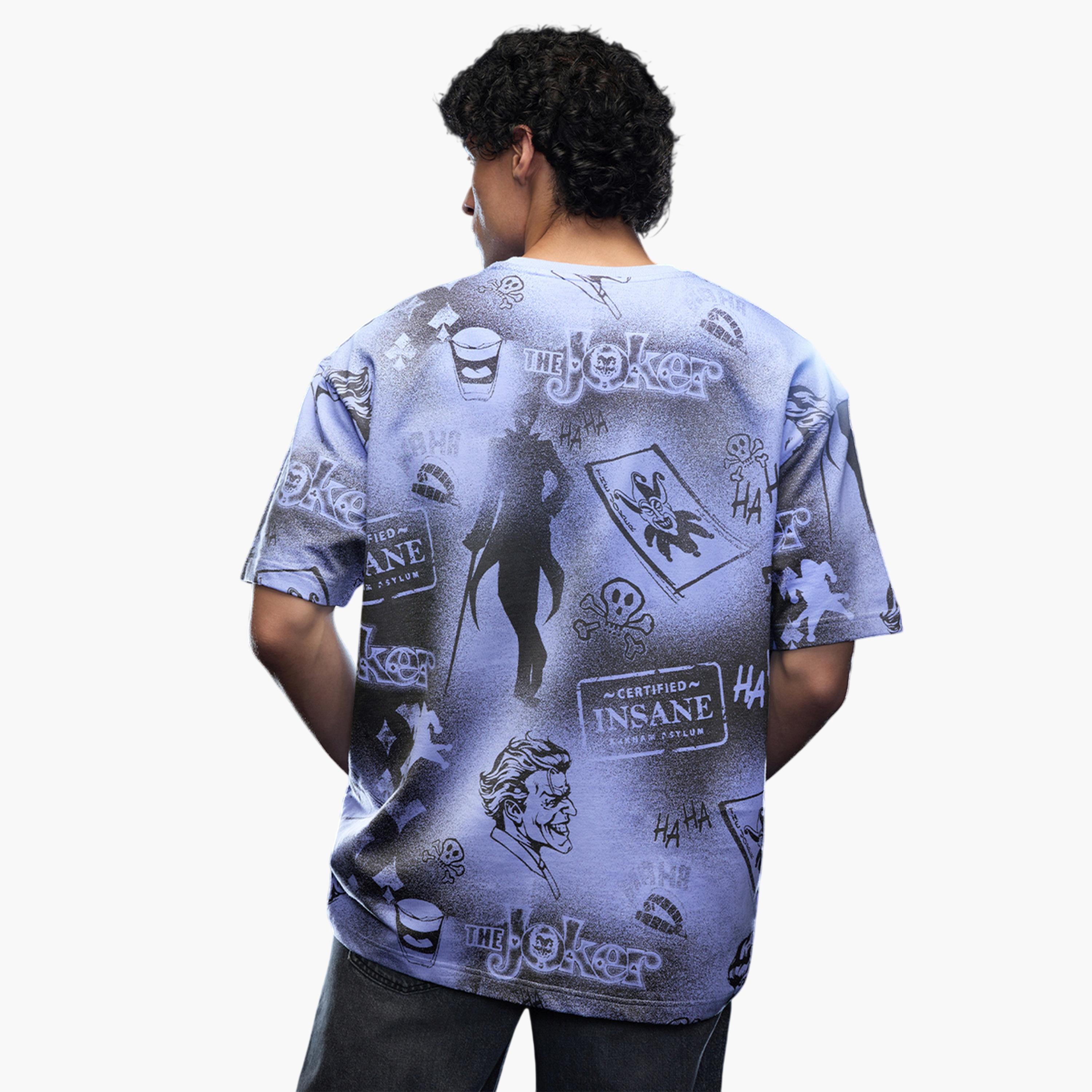 The Souled Store X Styli Men Oversized Graphic Print Joker T-Shirt-men-clothing-tshirtsandpolos-tshirts-image-4