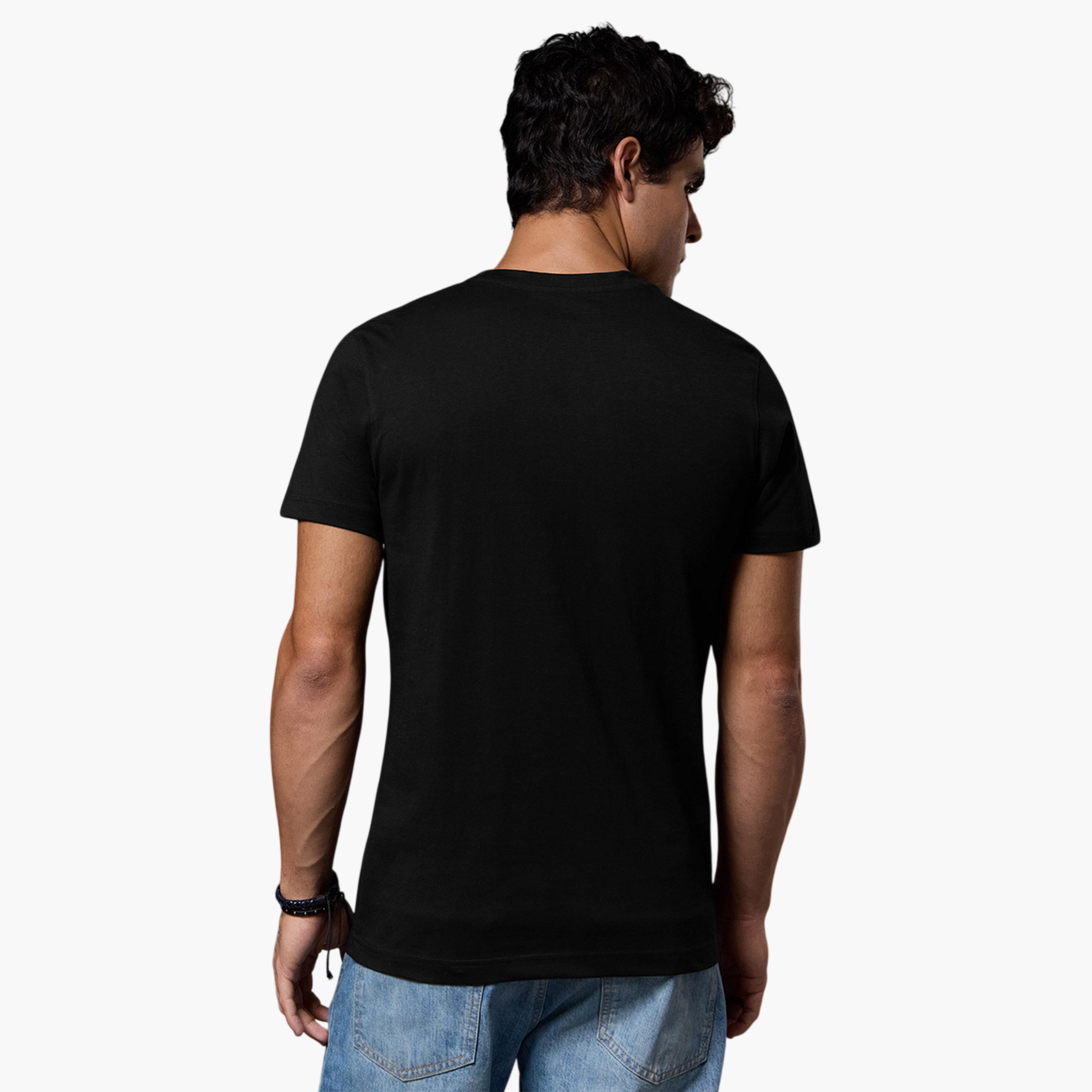 The Souled Store X Styli Mens Black Deadpool Graphic Print Cotton T-Shirt-men-clothing-tshirtsandpolos-tshirts-image-2