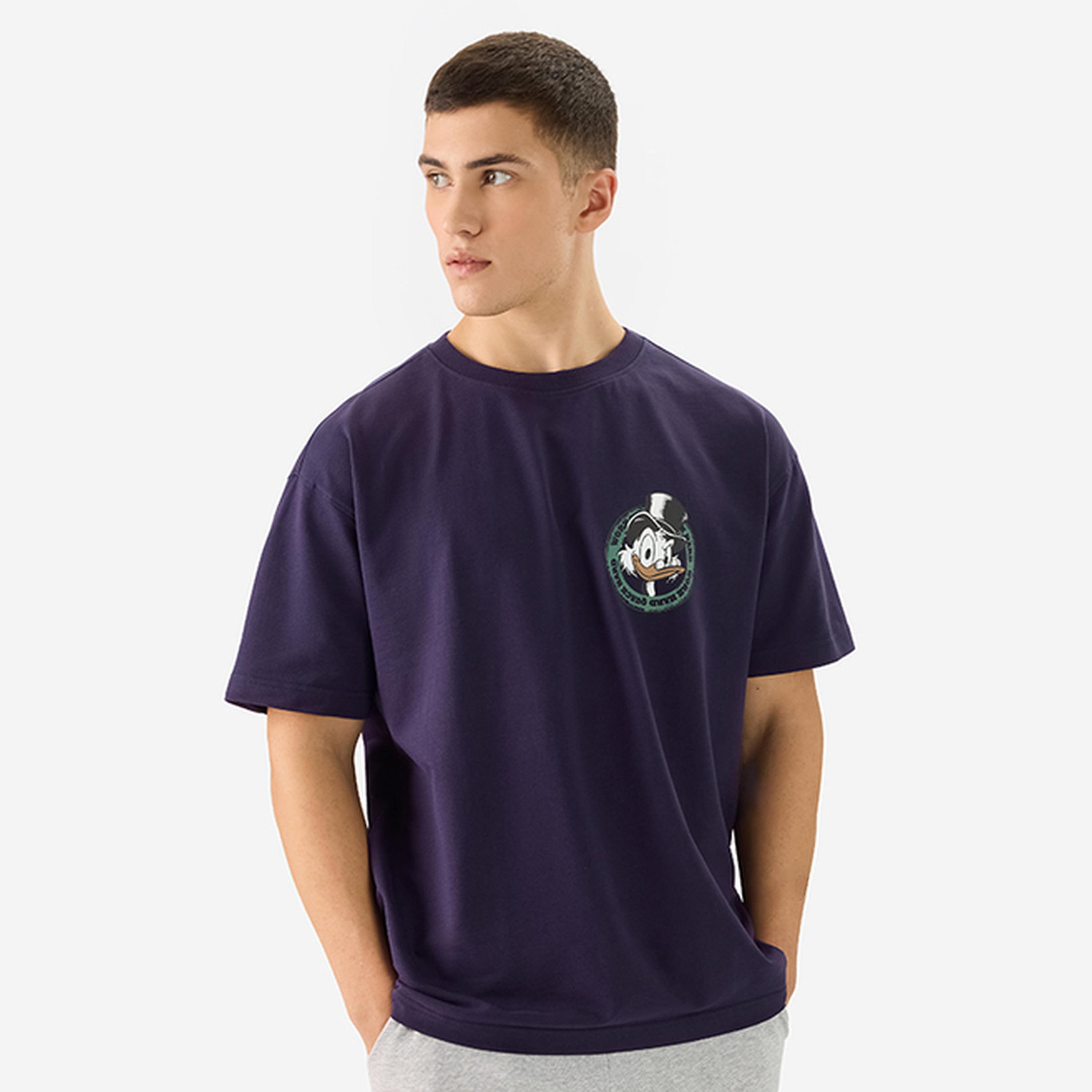 The Souled Store X Styli Men Oversized Disney Scrooge McDuck Graphic T-Shirt-men-clothing-tshirtsandpolos-tshirts-image-1