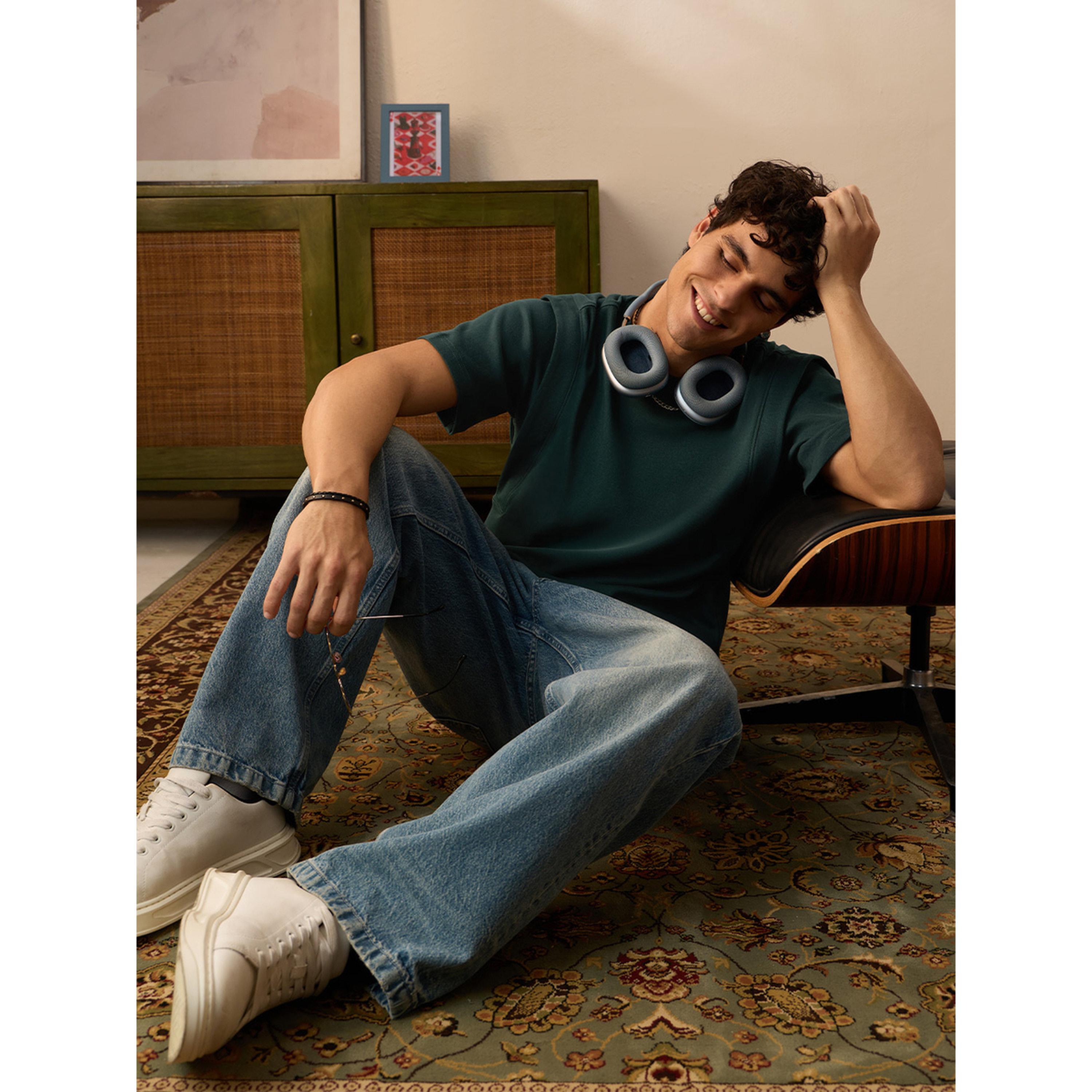 تيشيرت واسع رجالي قطن بياقة دائرية-men-clothing-tshirtsandpolos-tshirts-image-3