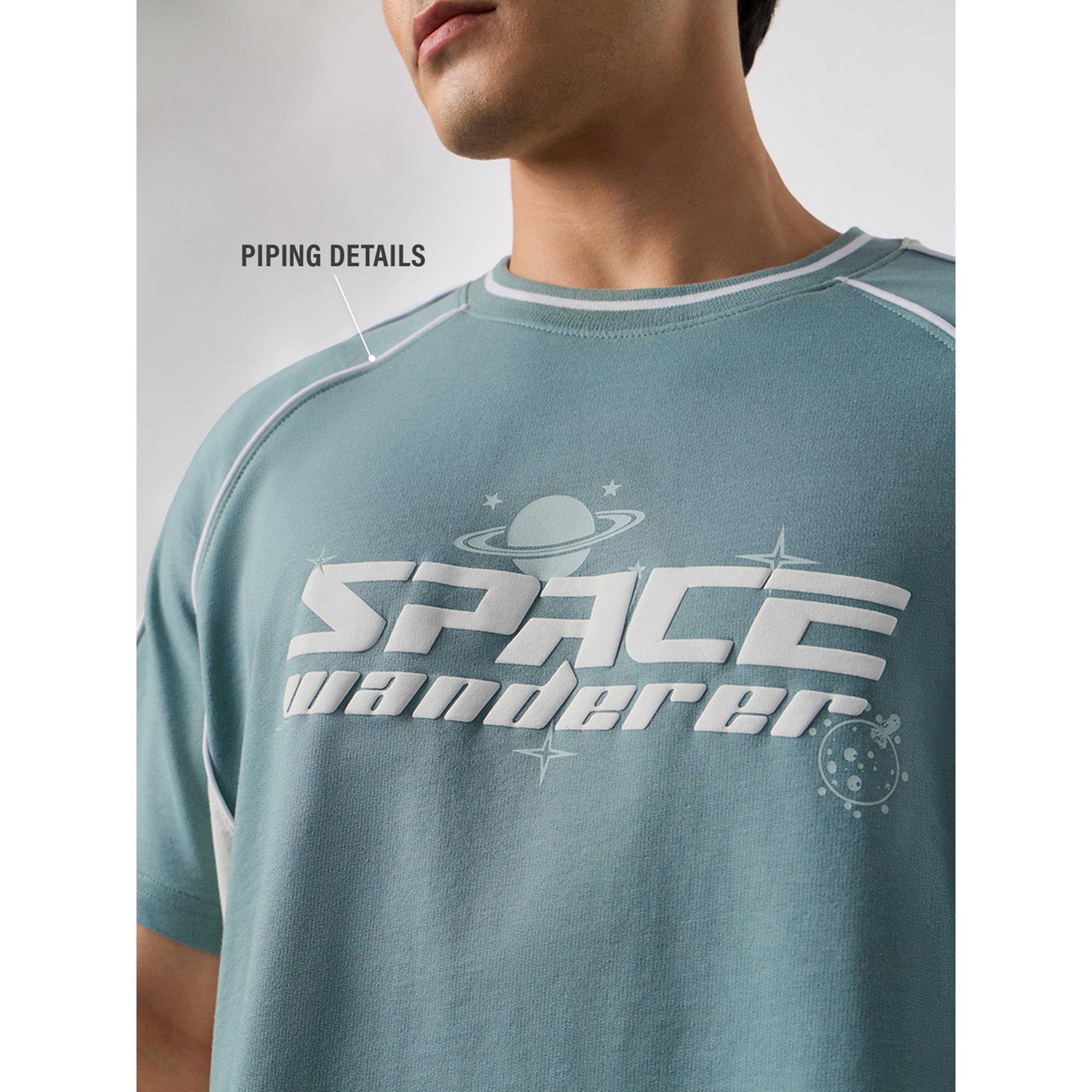 The Souled Store X Styli Men Teal Graphic Oversized T-Shirt-men-clothing-tshirtsandpolos-tshirts-image-5