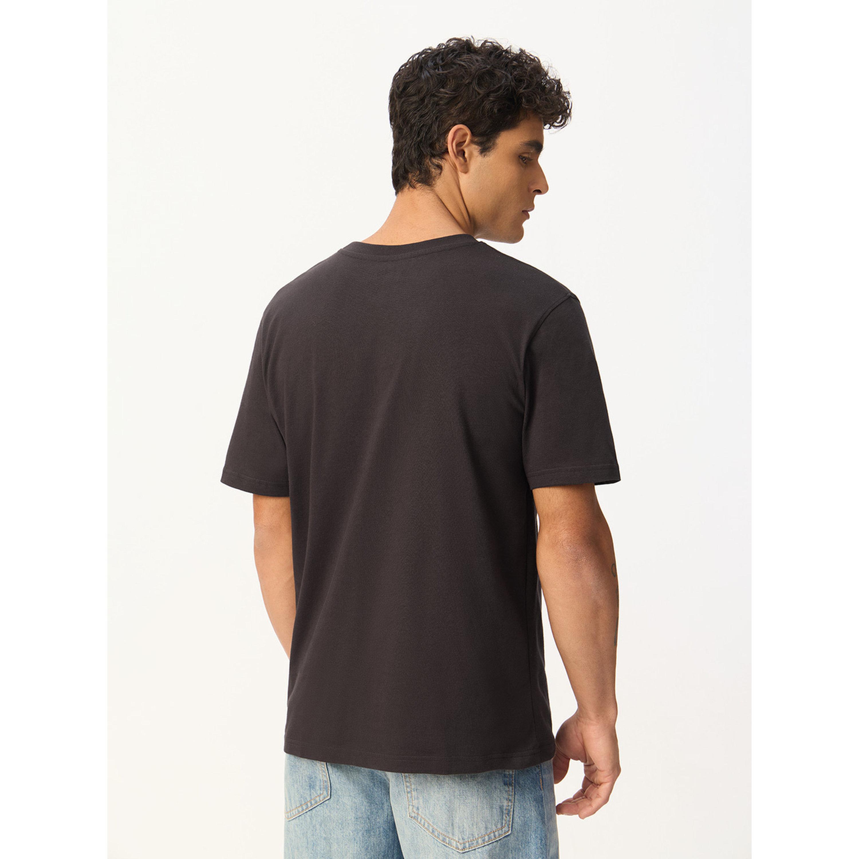 The Souled Store X Styli Men Charcoal Graphic Relaxed Fit T-Shirt-men-clothing-tshirtsandpolos-tshirts-image-4