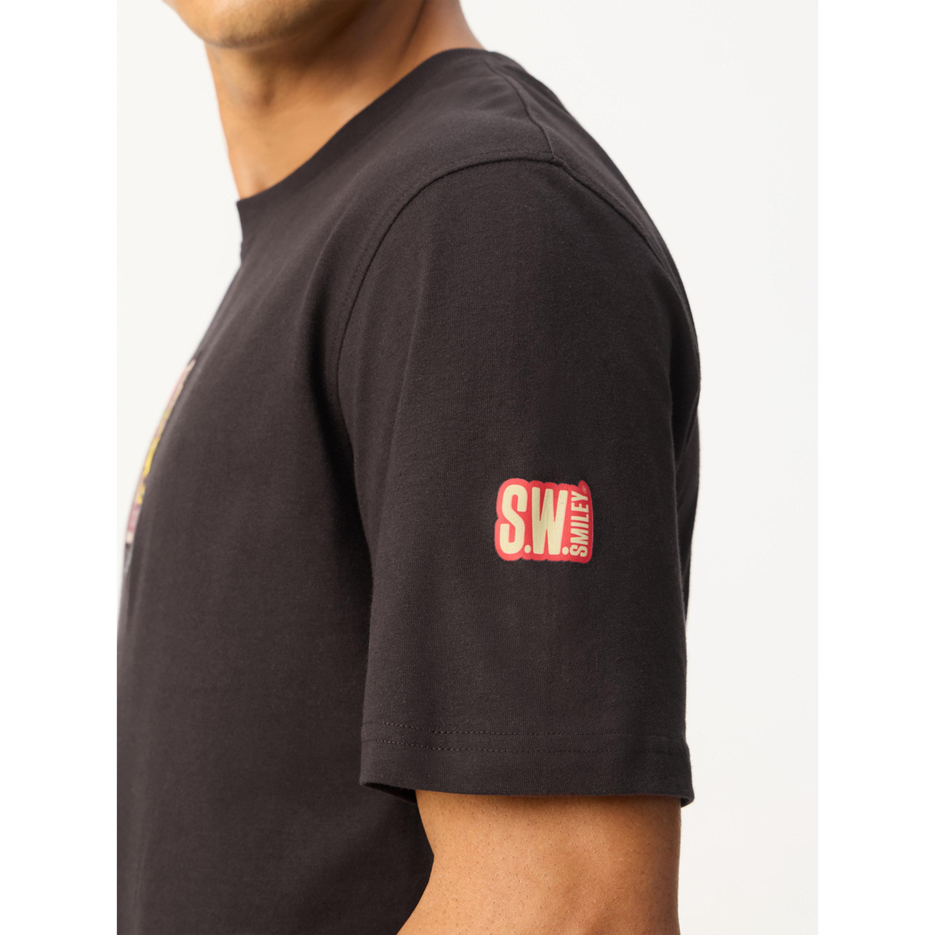 The Souled Store X Styli Men Charcoal Graphic Relaxed Fit T-Shirt-men-clothing-tshirtsandpolos-tshirts-image-5