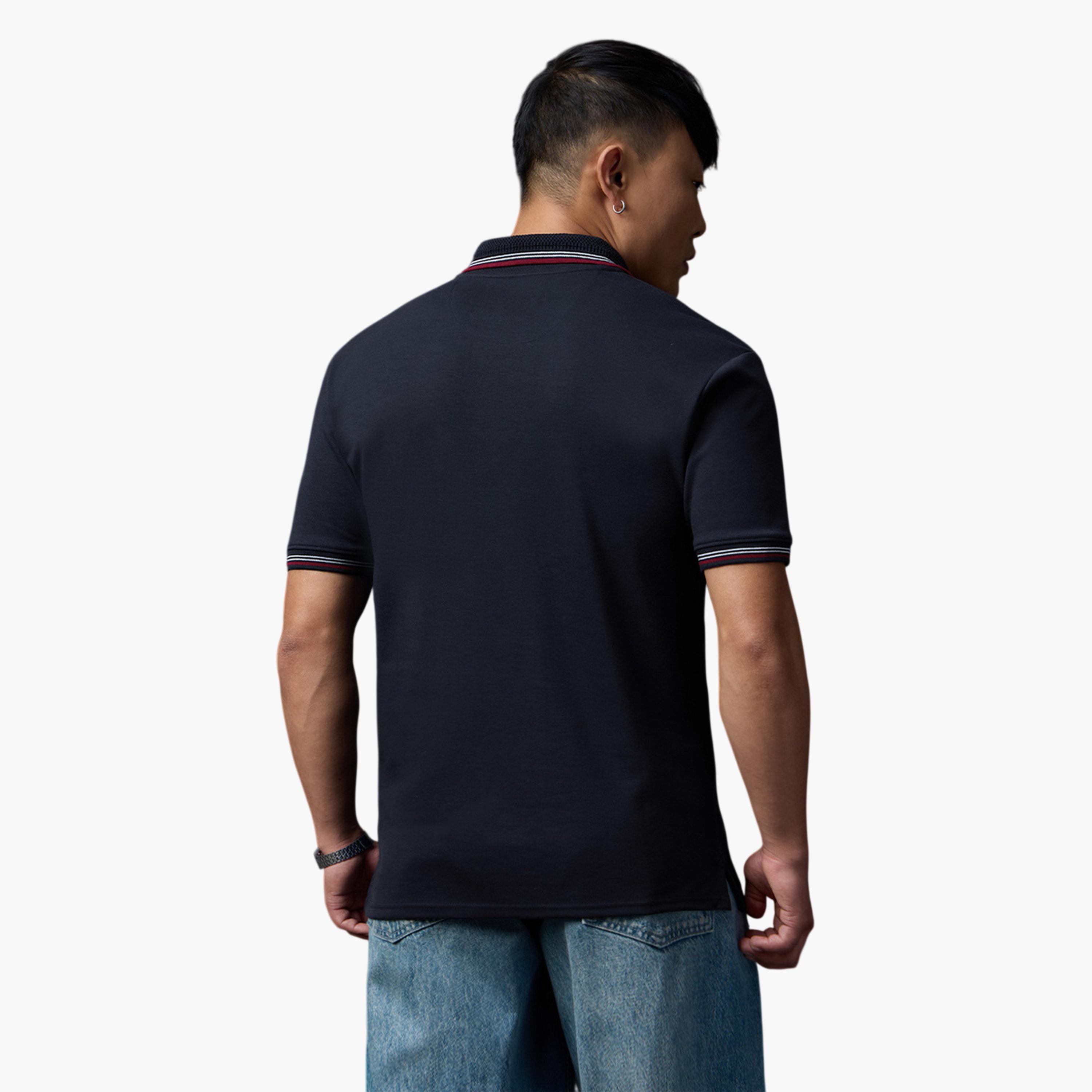 The Souled Store X Styli Mens Navy Blue Superman Graphic Polo T-Shirt - Classic Fit-men-clothing-tshirtsandpolos-polos-image-3