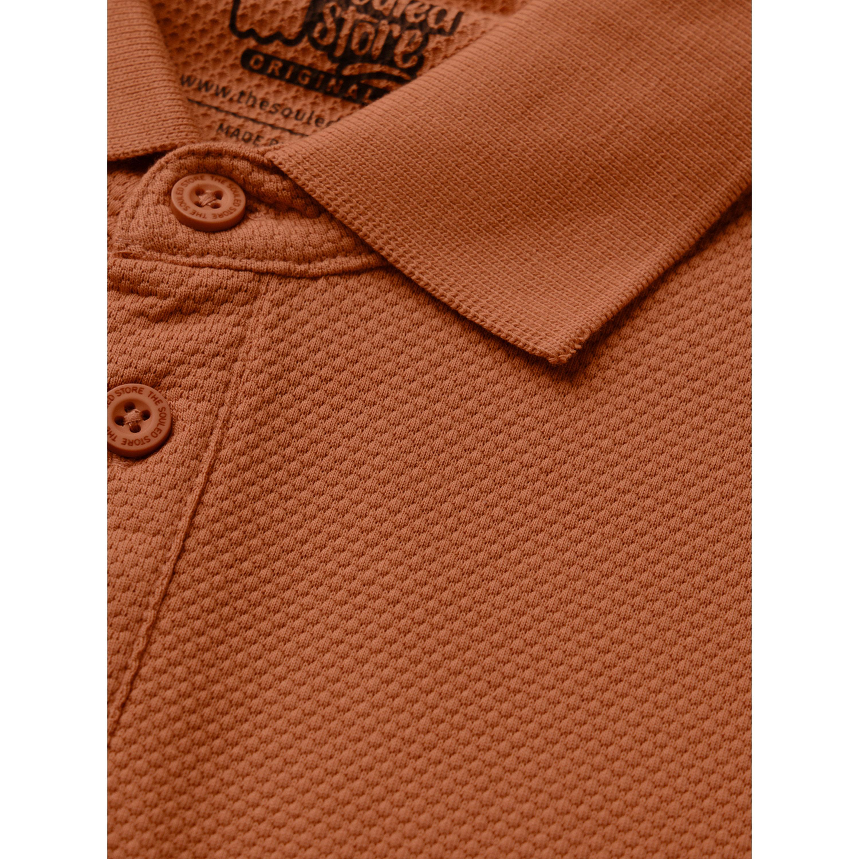 The Souled Store X Styli Men Burnt Orange Zip Polo T-Shirt-men-clothing-tshirtsandpolos-polos-image-6