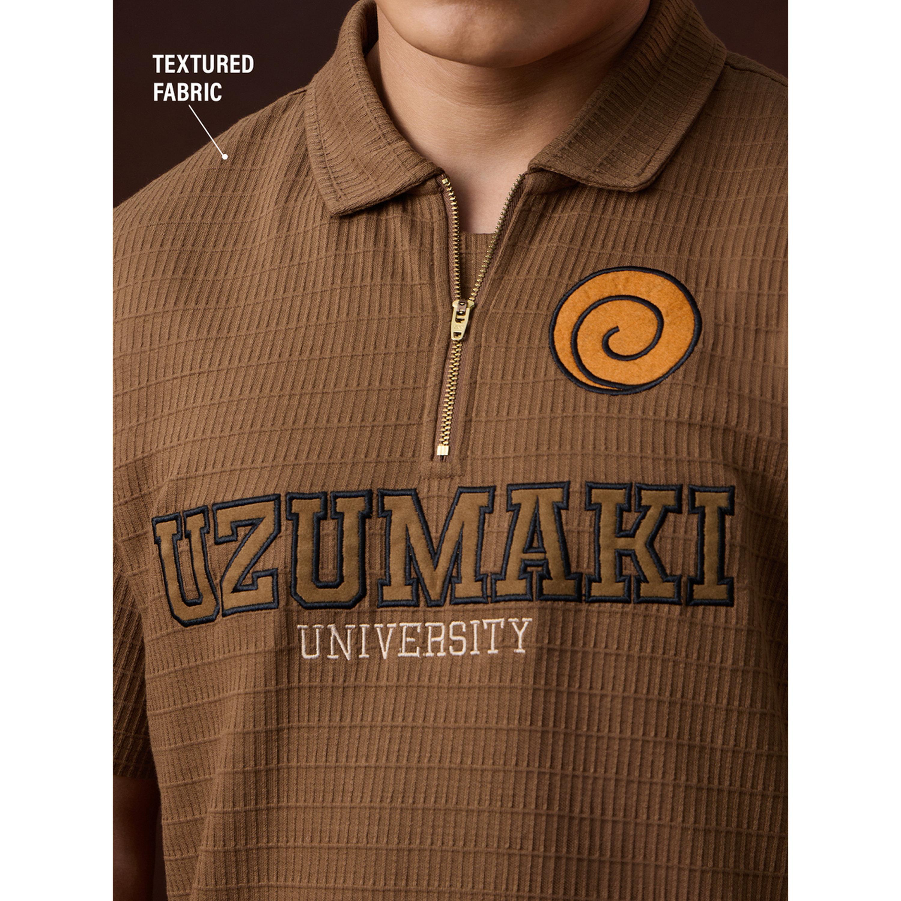 The Souled Store X Styli Men Embroidered Uzumaki University Polo T-Shirt with Zip-men-clothing-tshirtsandpolos-polos-image-5