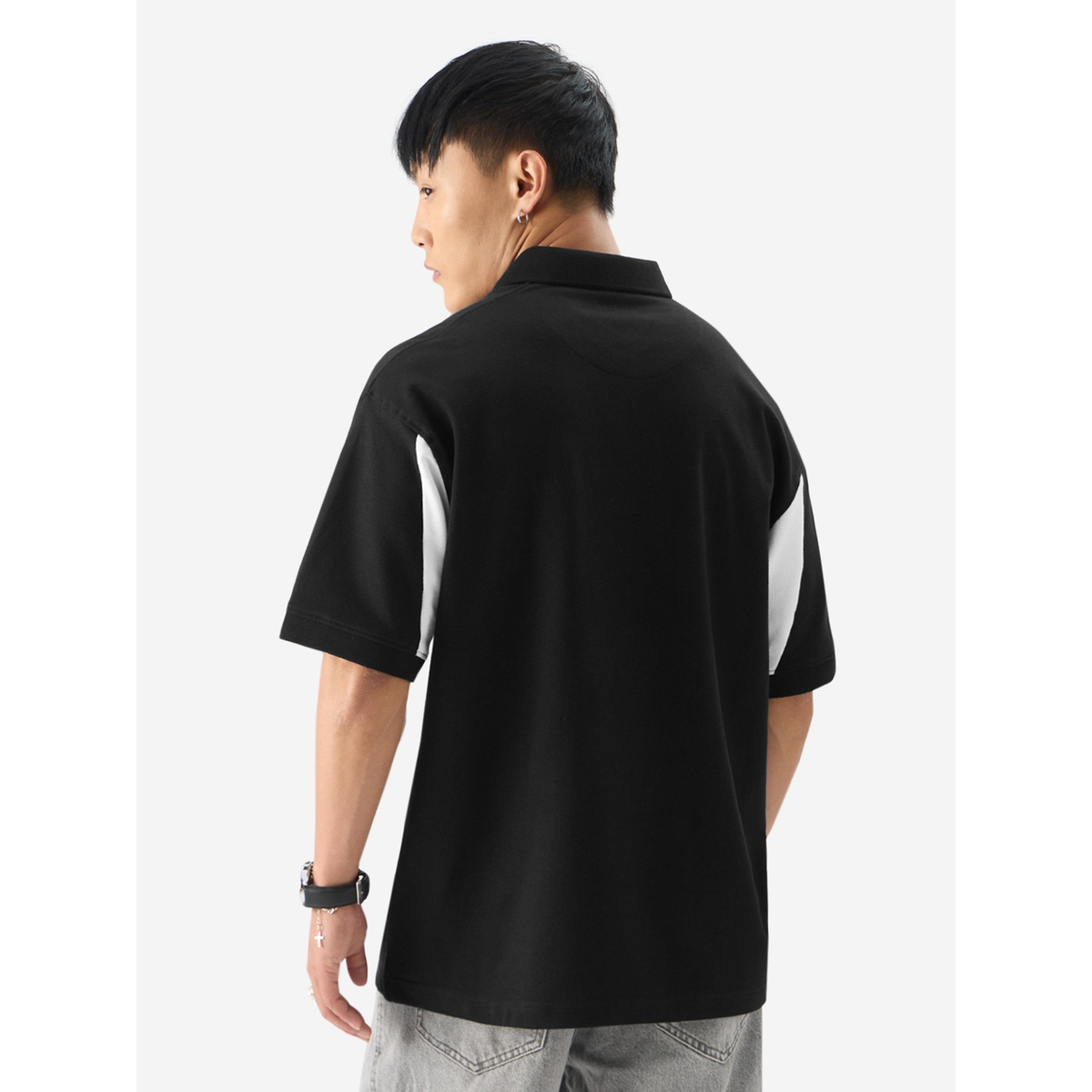 تيشيرت بولو واسع رجالي بطبعة جرافيك-men-clothing-tshirtsandpolos-polos-image-3
