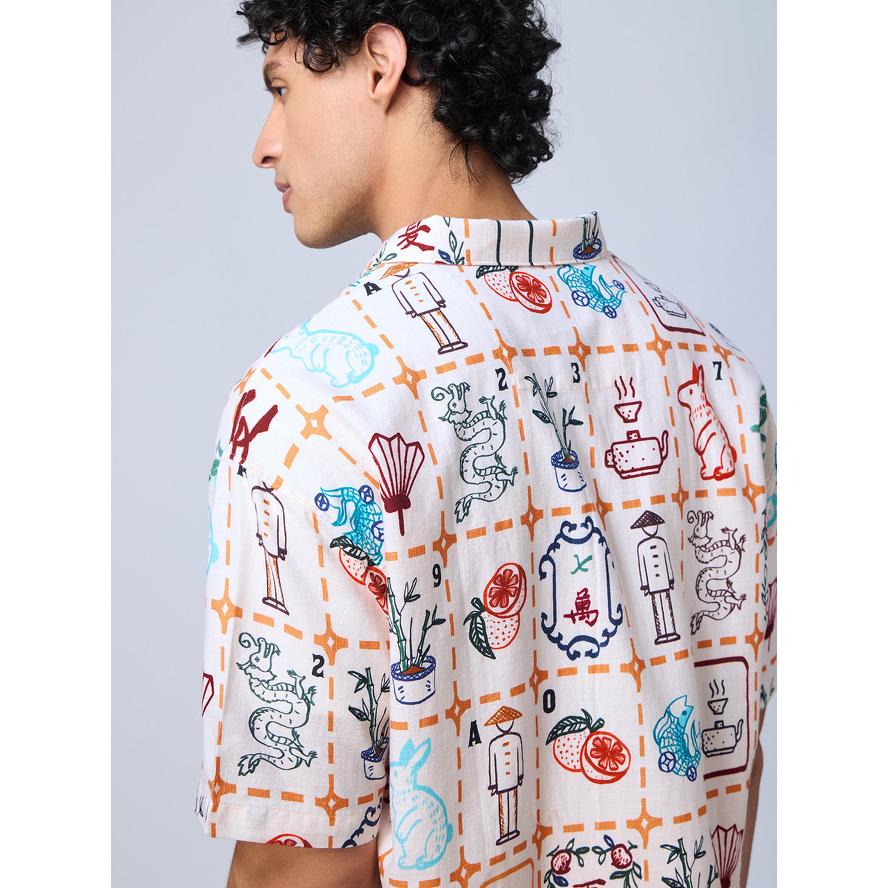 قميص رجالي أبيض بأزرار وطبعة بالكامل مستوحاة من ستايل صيني-men-clothing-shirts-image-6