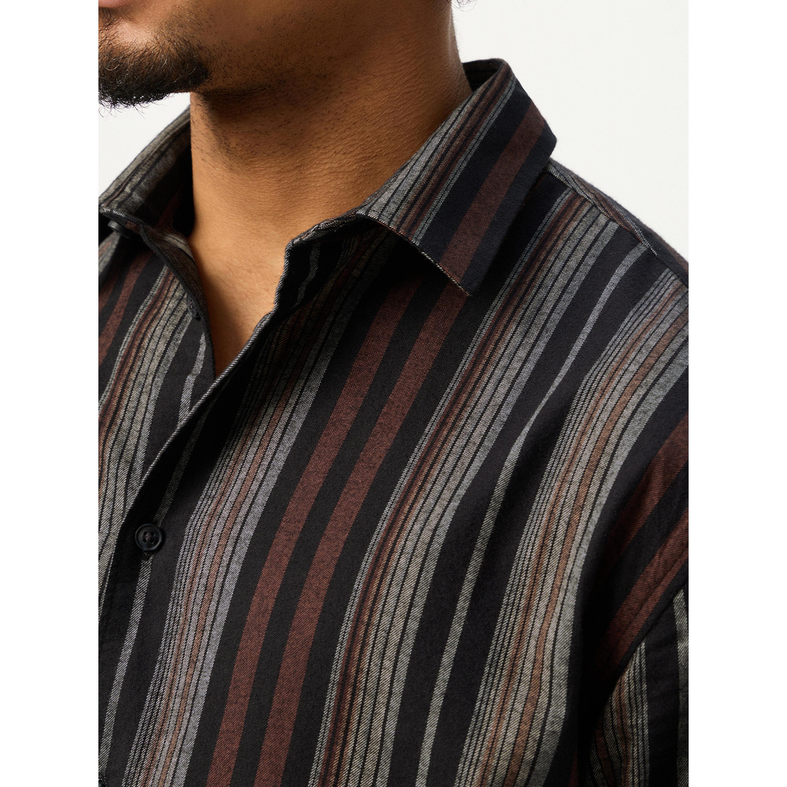 The Souled Store X Styli Men Multi-Color Striped Relaxed Fit Shirt-men-clothing-shirts-image-4