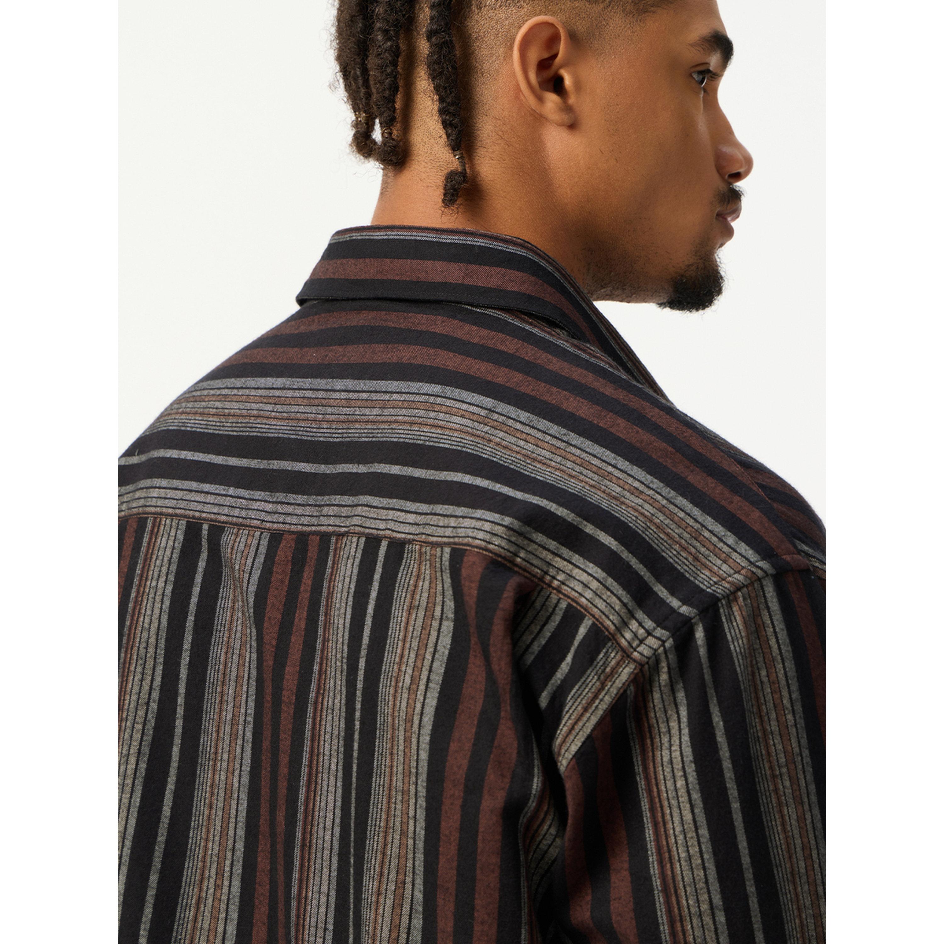 The Souled Store X Styli Men Multi-Color Striped Relaxed Fit Shirt-men-clothing-shirts-image-5