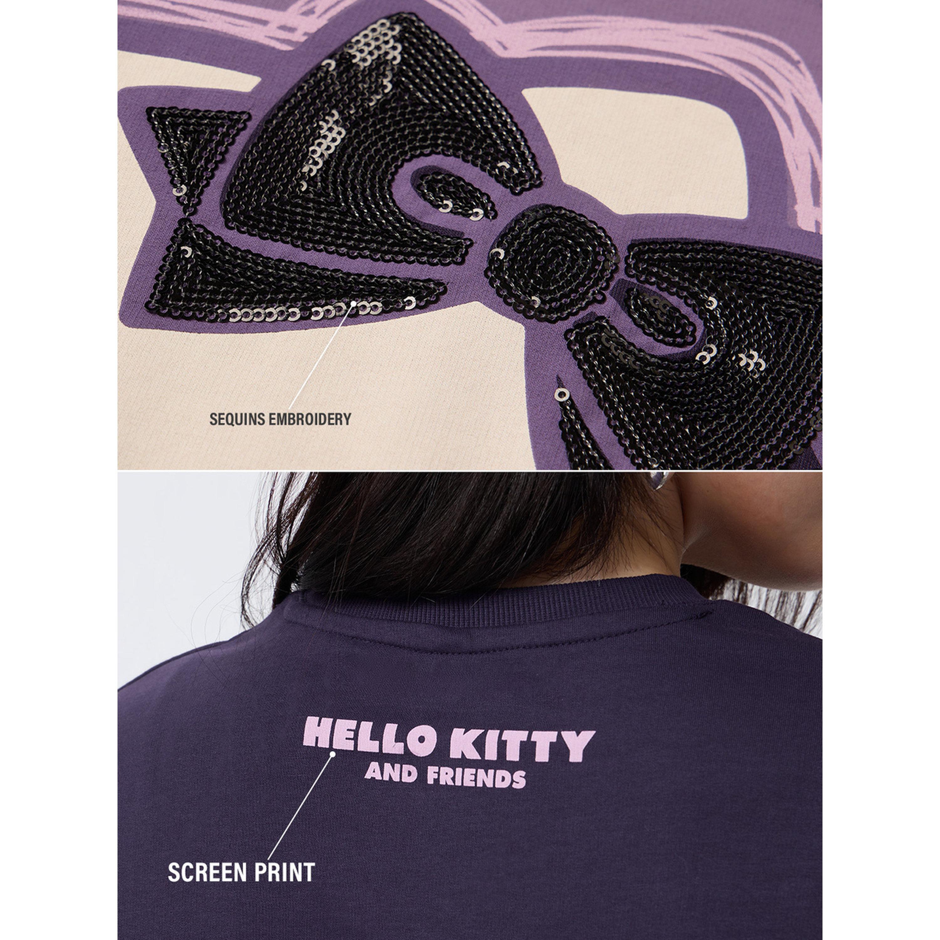 The Souled Store X Styli Purple Hello Kitty Graphic Oversized T-Shirt-women-clothing-tshirts-image-5