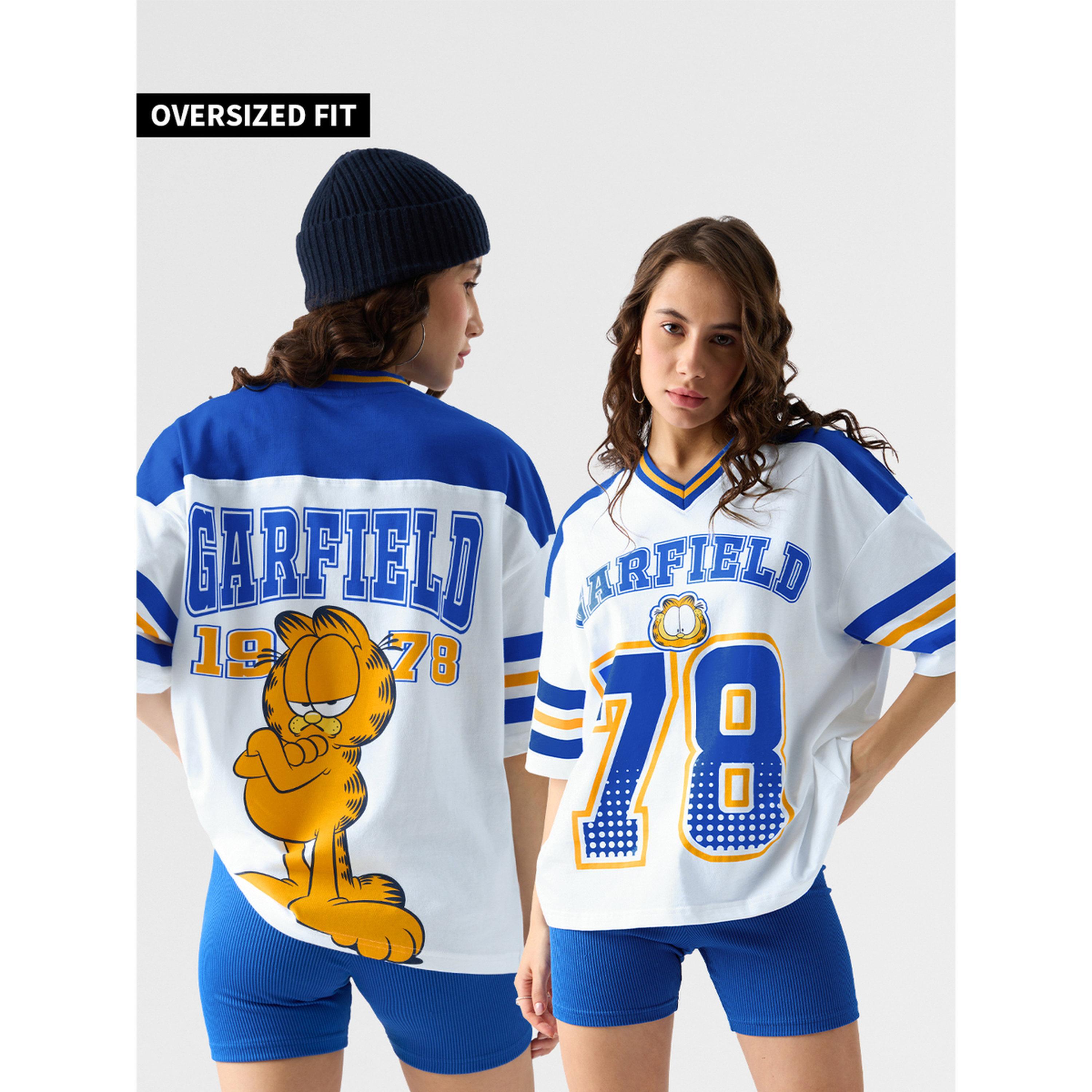 The Souled Store X Styli Garfield 78 Varsity Oversized T-Shirt-women-clothing-tshirts-image-4