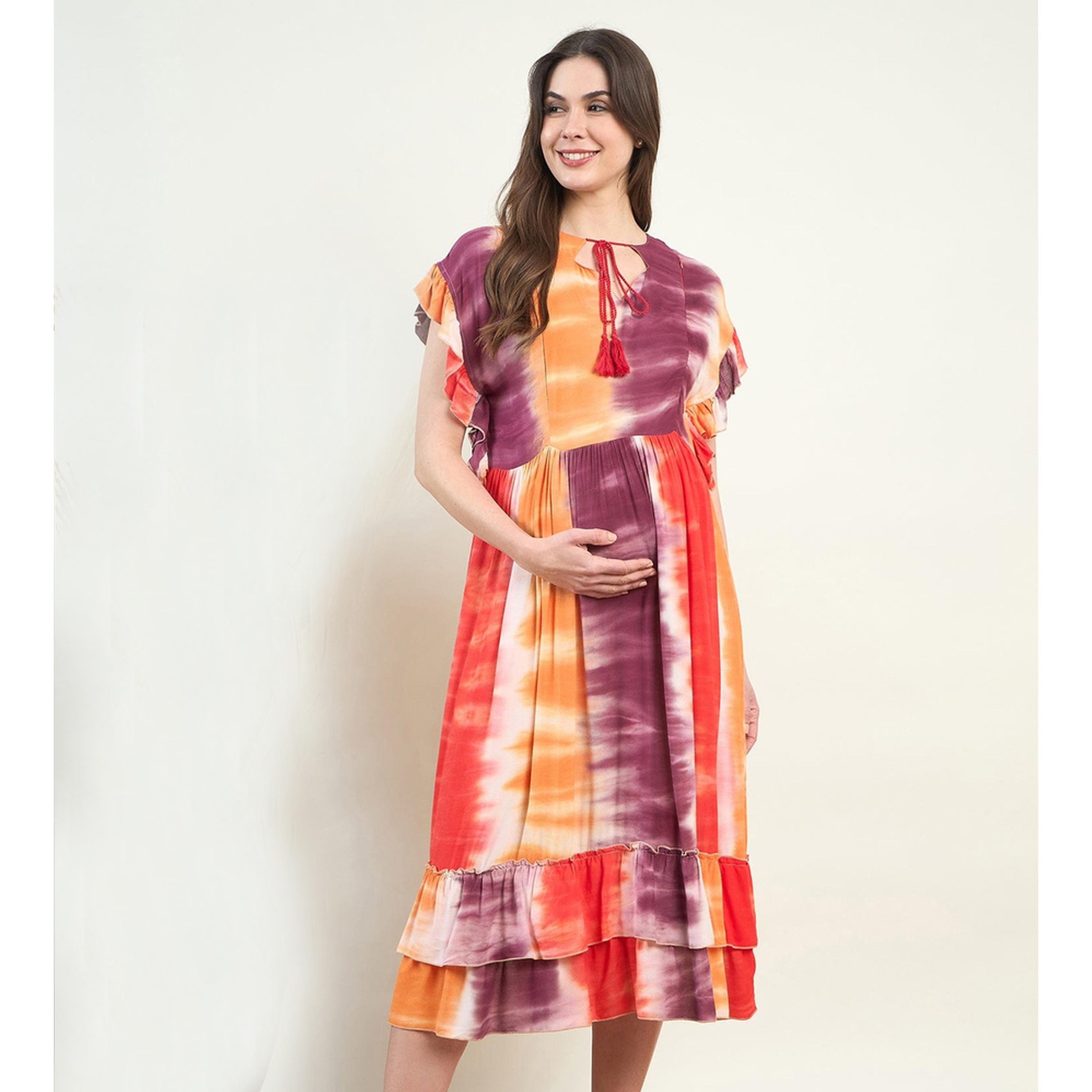 فستان فيسكوز بتصميم باياداي للحوامل-women-clothing-maternity-dresses-image-1