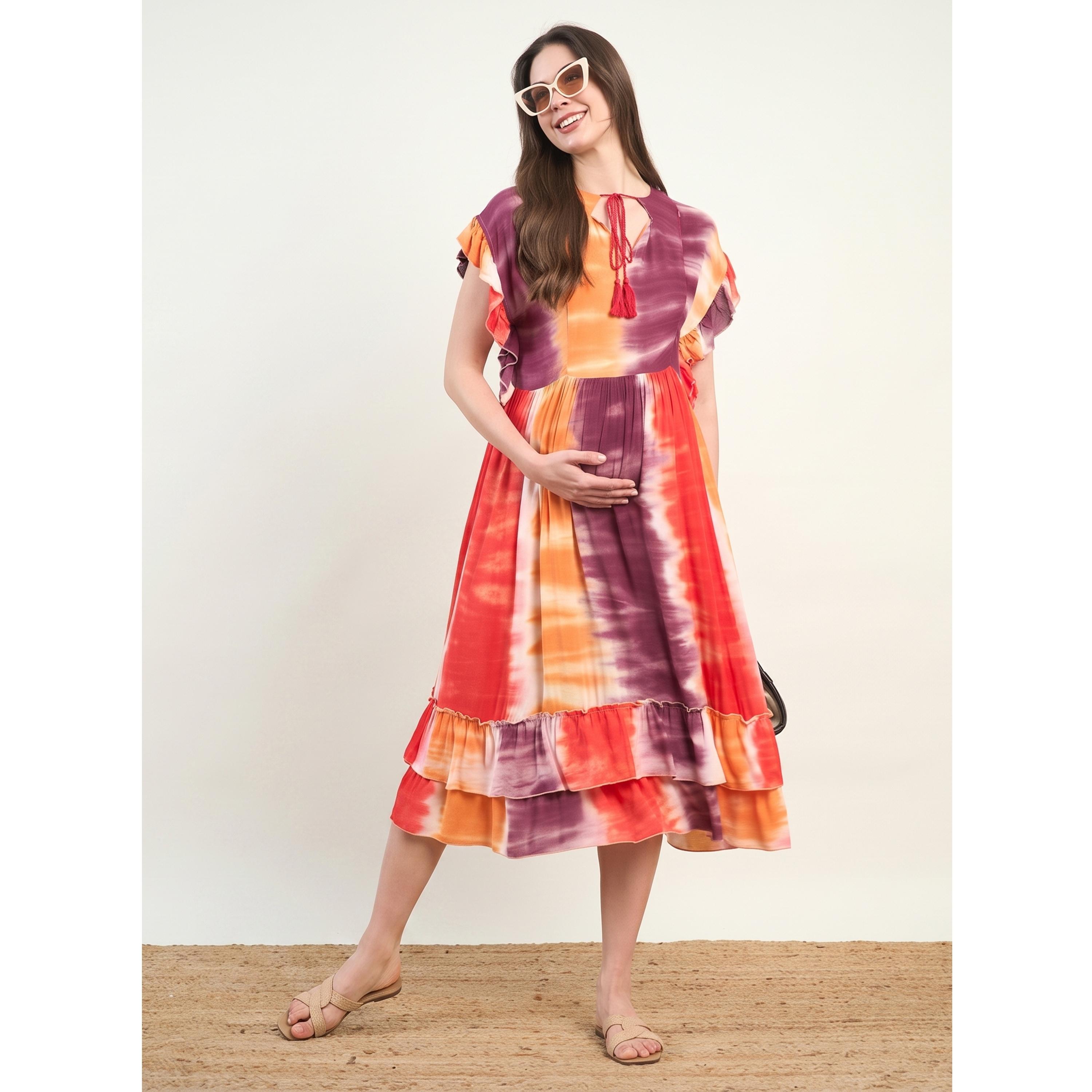 فستان فيسكوز بتصميم باياداي للحوامل-women-clothing-maternity-dresses-image-2