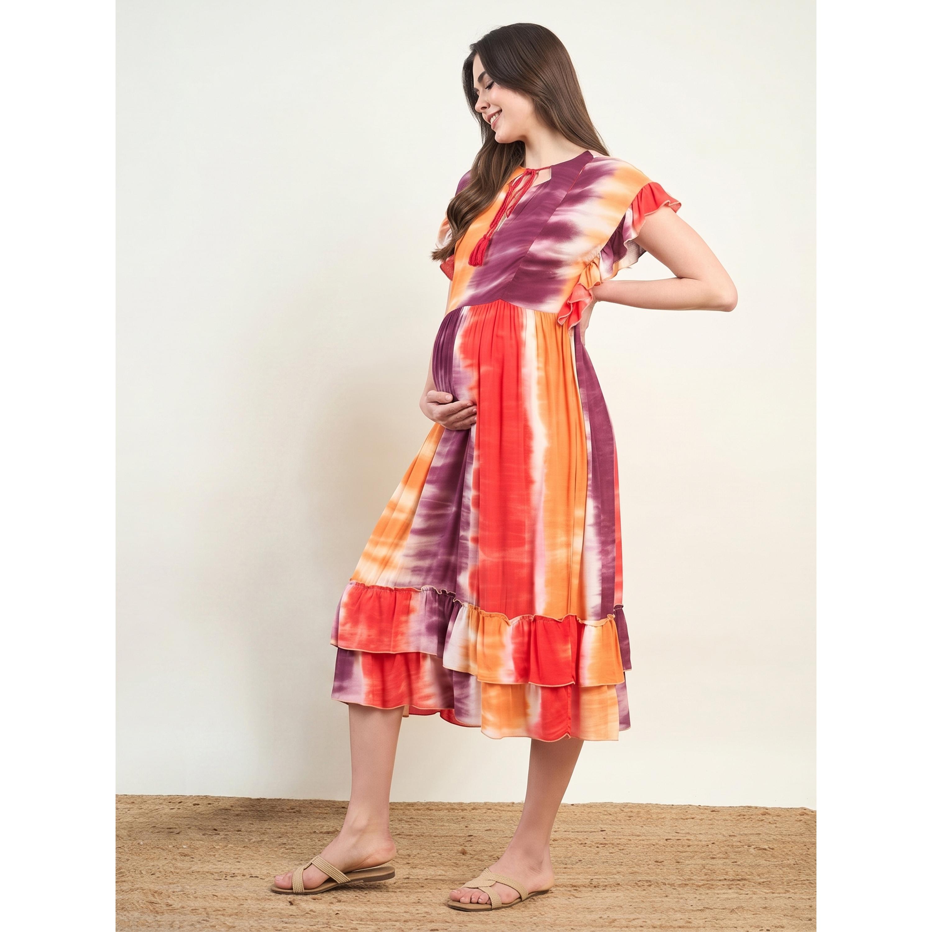 فستان فيسكوز بتصميم باياداي للحوامل-women-clothing-maternity-dresses-image-3