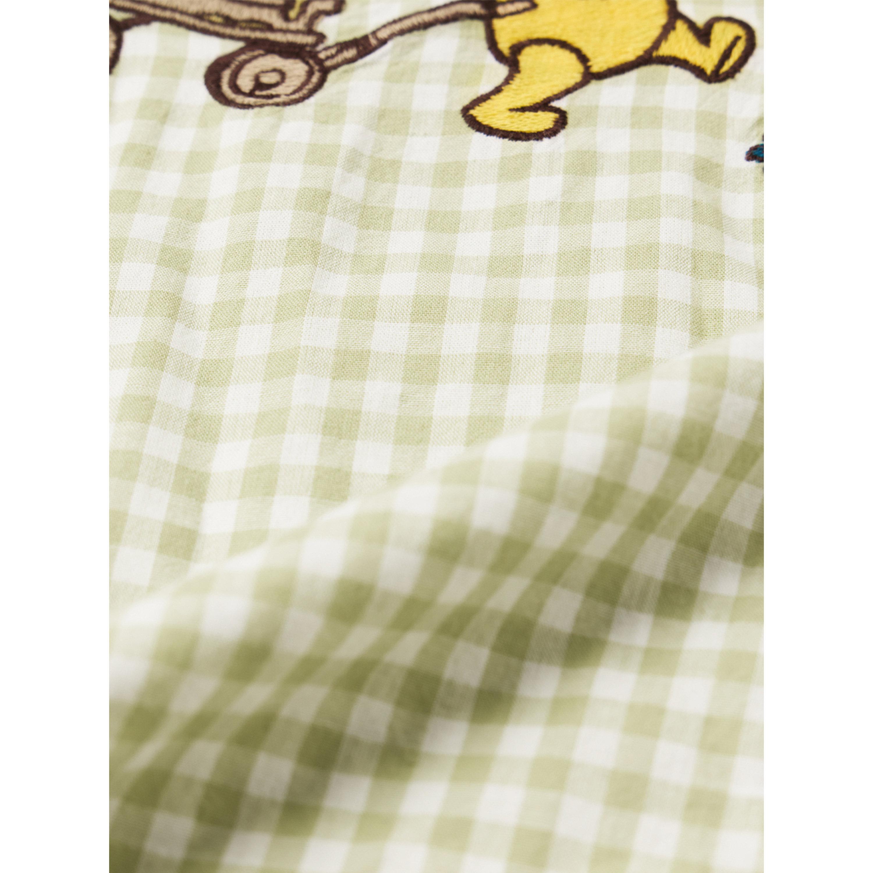 The Souled Store X Styli Green Gingham Pooh and Friends Embroidered Shirt-women-clothing-shirtsandblouses-shirts-image-7