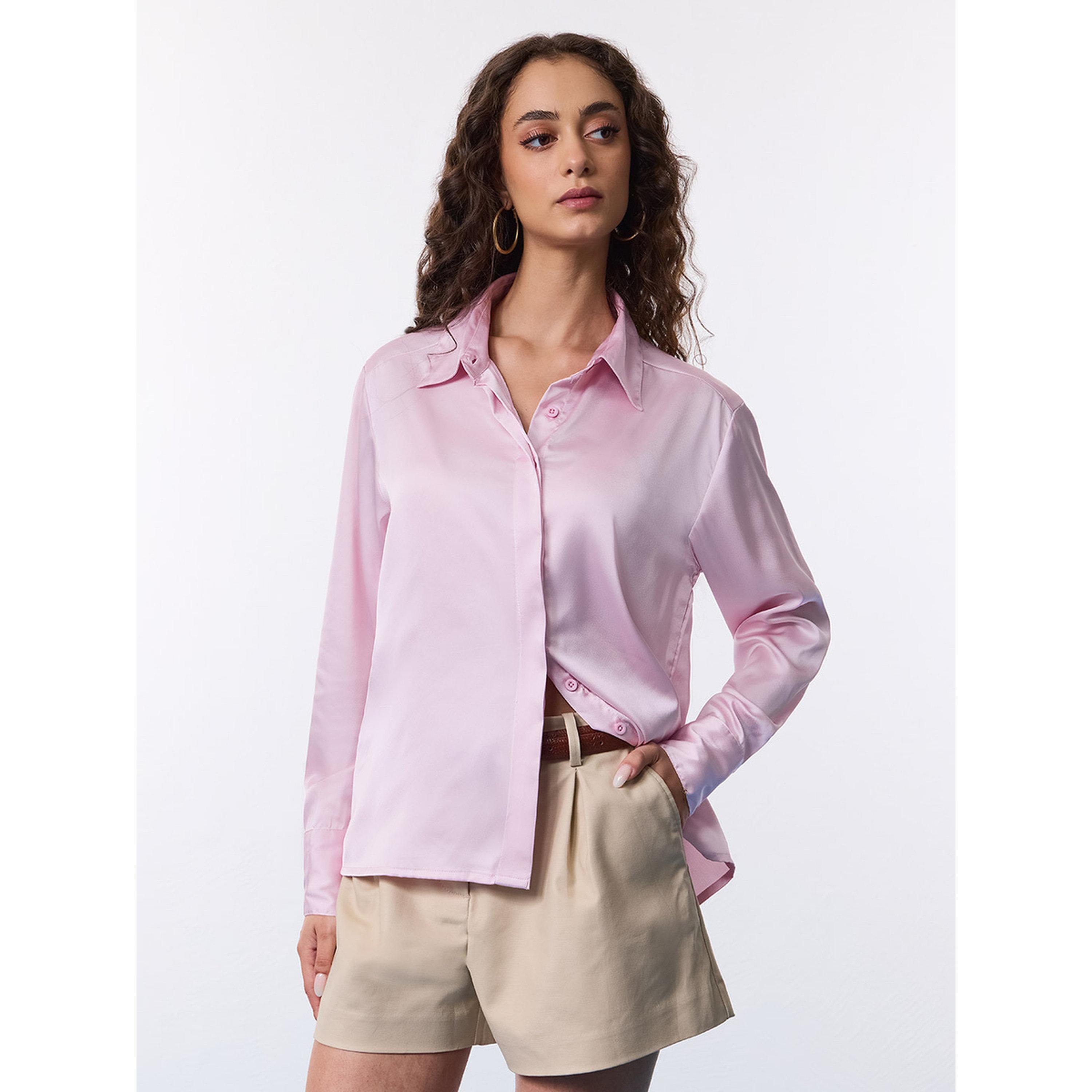 بلوزة ساتان وردية بأكمام طويلة بقصة مريحة-women-clothing-shirtsandblouses-shirts-image-4