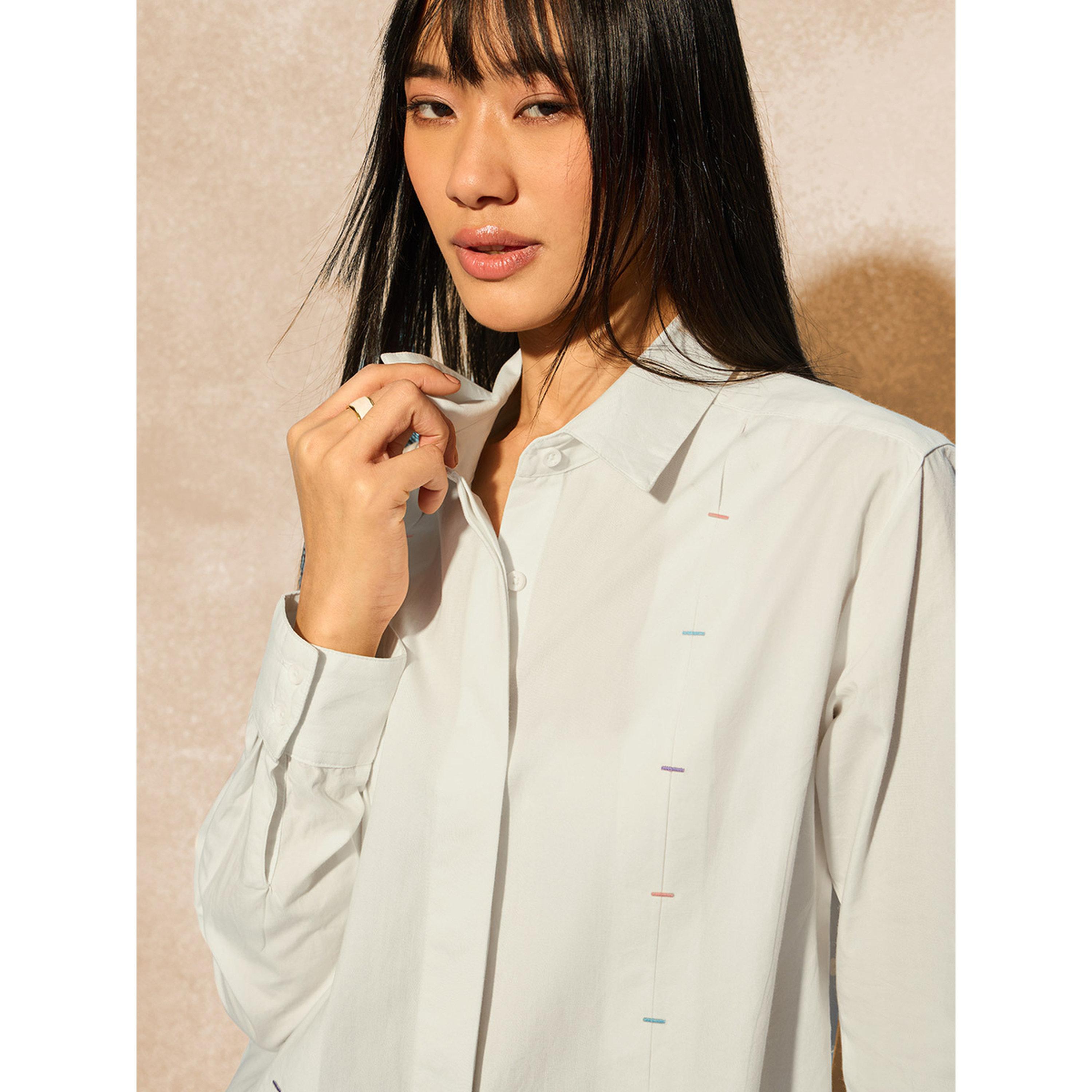 بلوزة بيضاء بأكمام طويلة بقصة مريحة-women-clothing-shirtsandblouses-shirts-image-5