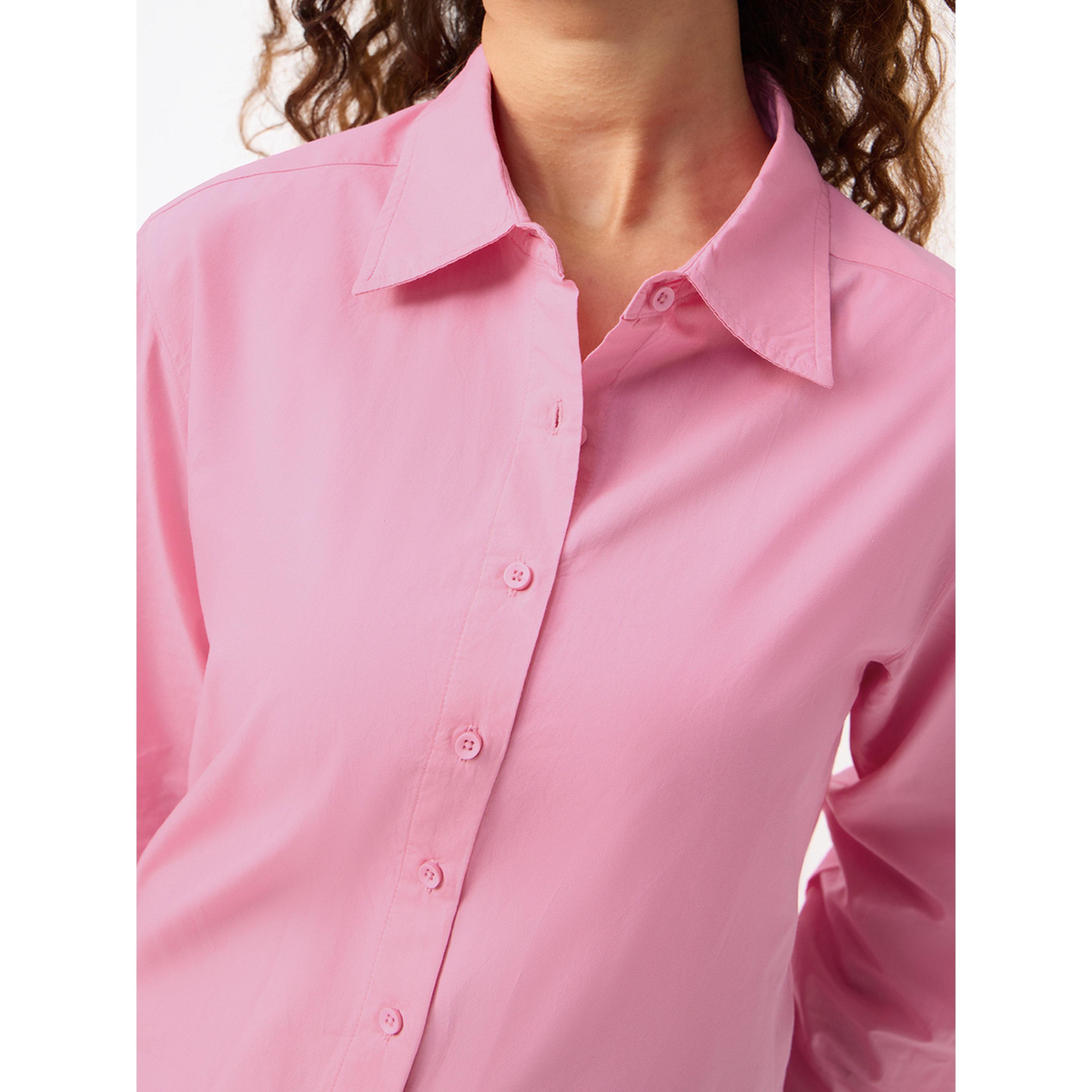The Souled Store X Styli Pink Regular Fit Button-Up Shirt-women-clothing-shirtsandblouses-shirts-image-5
