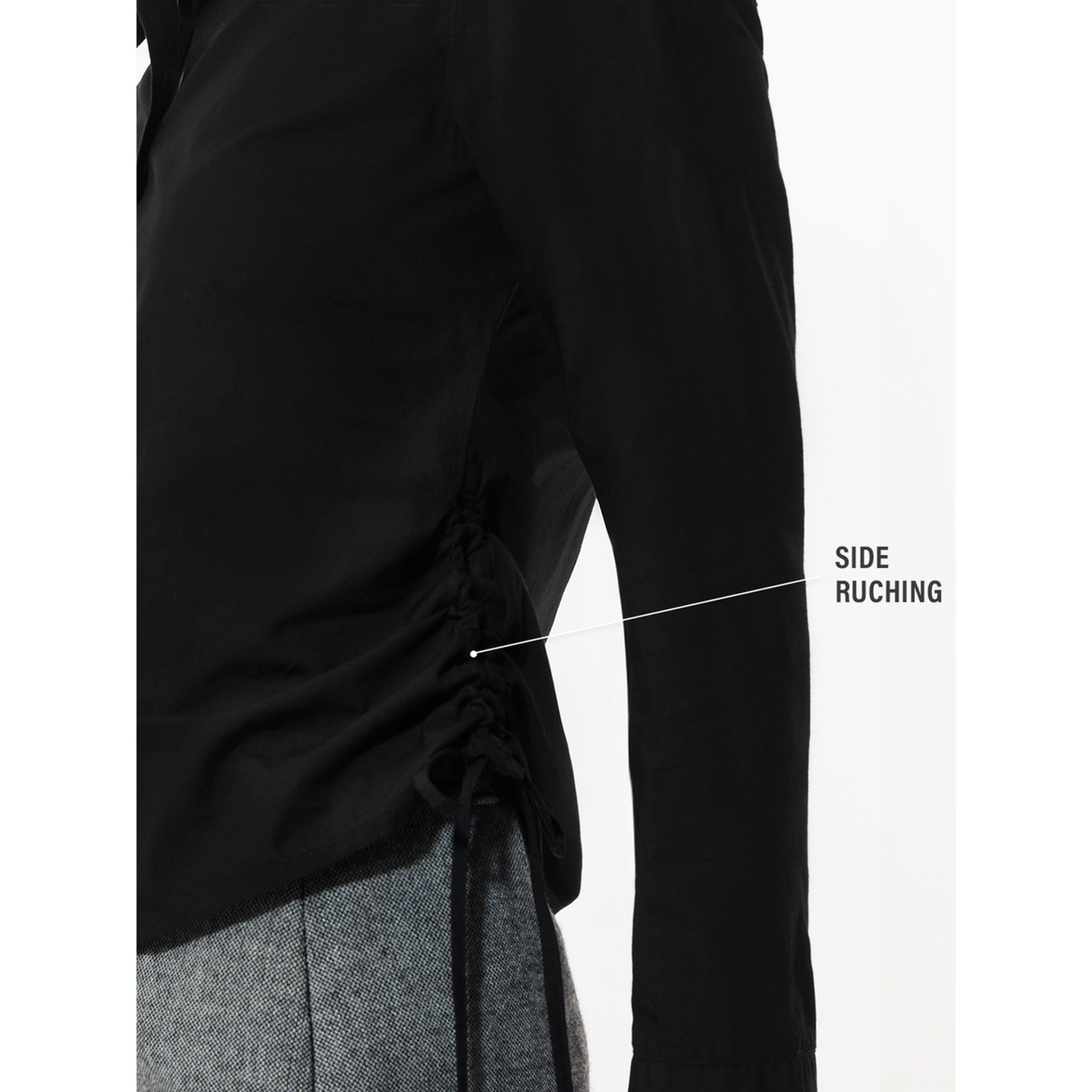 The Souled Store X Styli Elegant Black Long Sleeve Slim Fit Shirt-women-clothing-shirtsandblouses-shirts-image-7