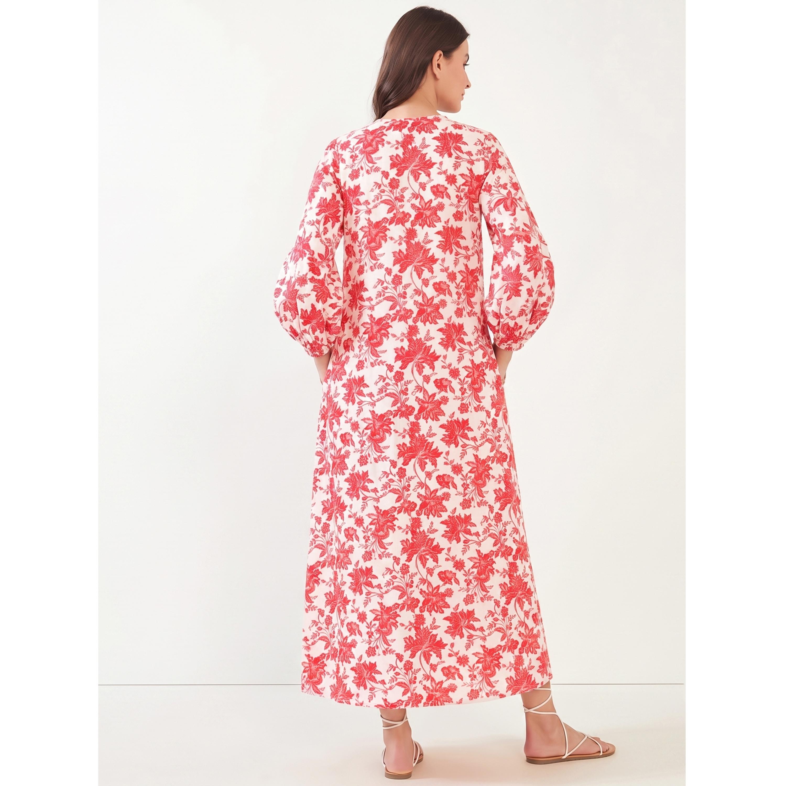 قميص نوم قطن للحوامل بطبعة زهور متعدد الألوان-women-clothing-maternity-nightwear-image-4