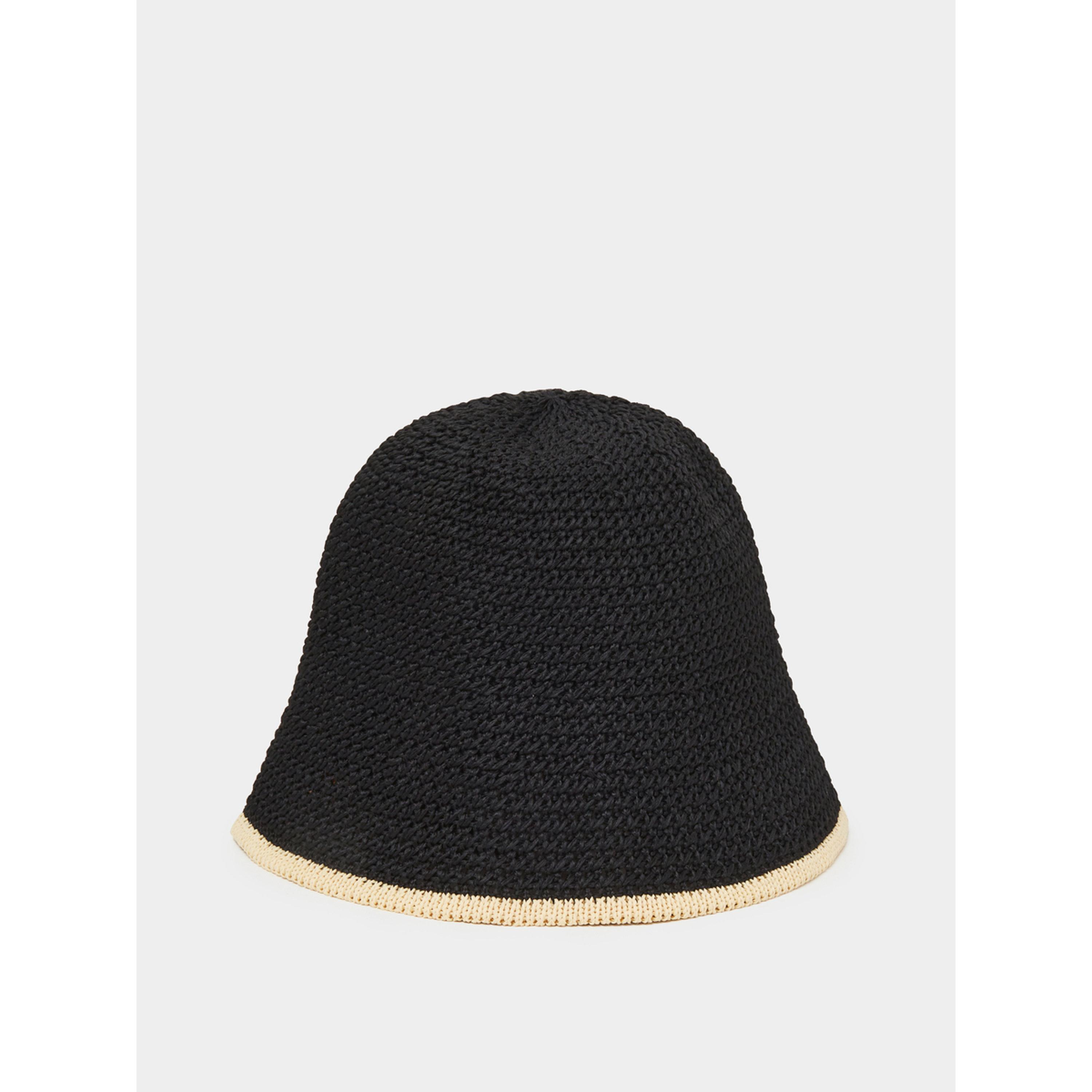 قبعة باكيت كروشيه بأطراف متباينة-women-clothingaccessories-capsandhats-image-1