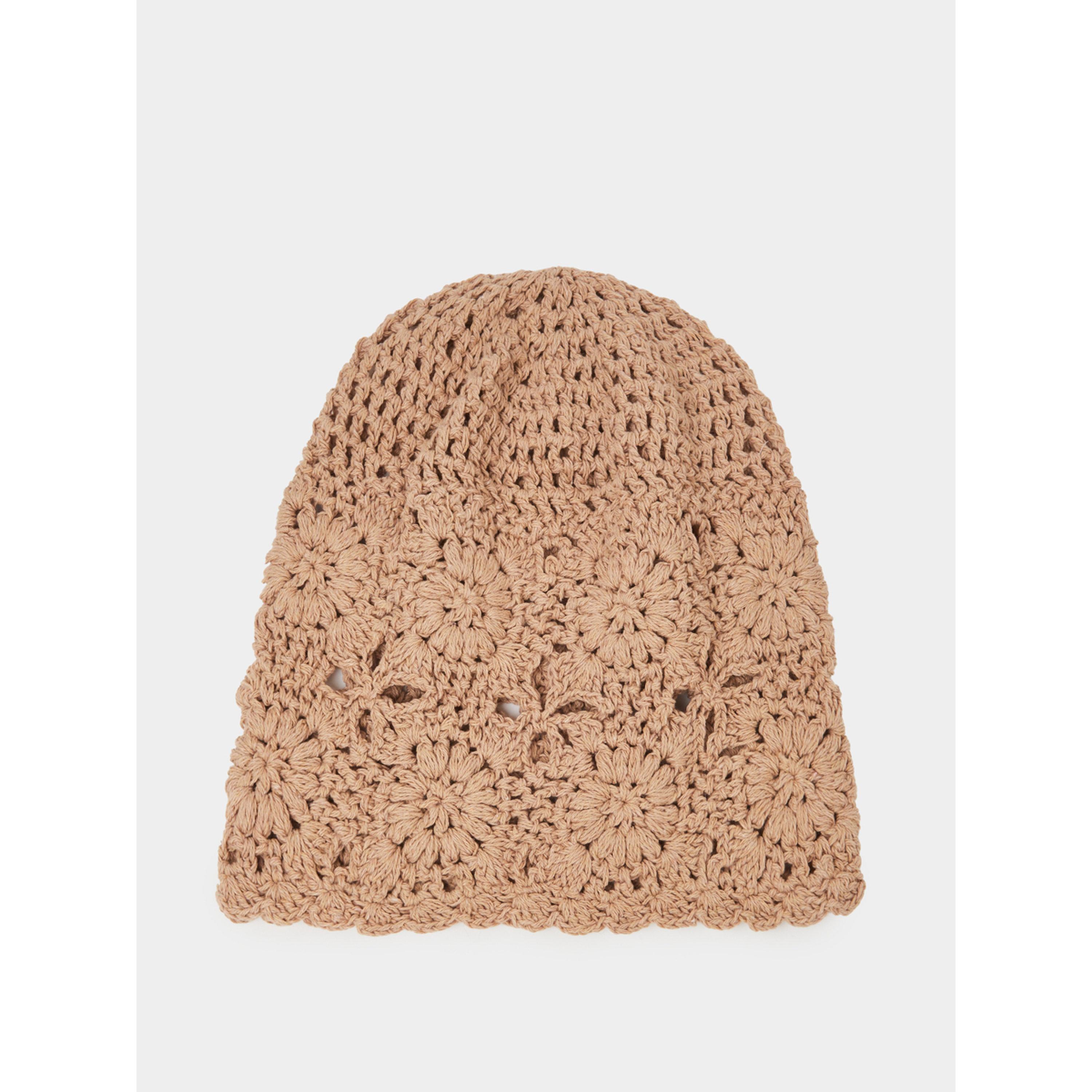 بينيه كروشيه باللون الكاكي-women-clothingaccessories-capsandhats-image-1