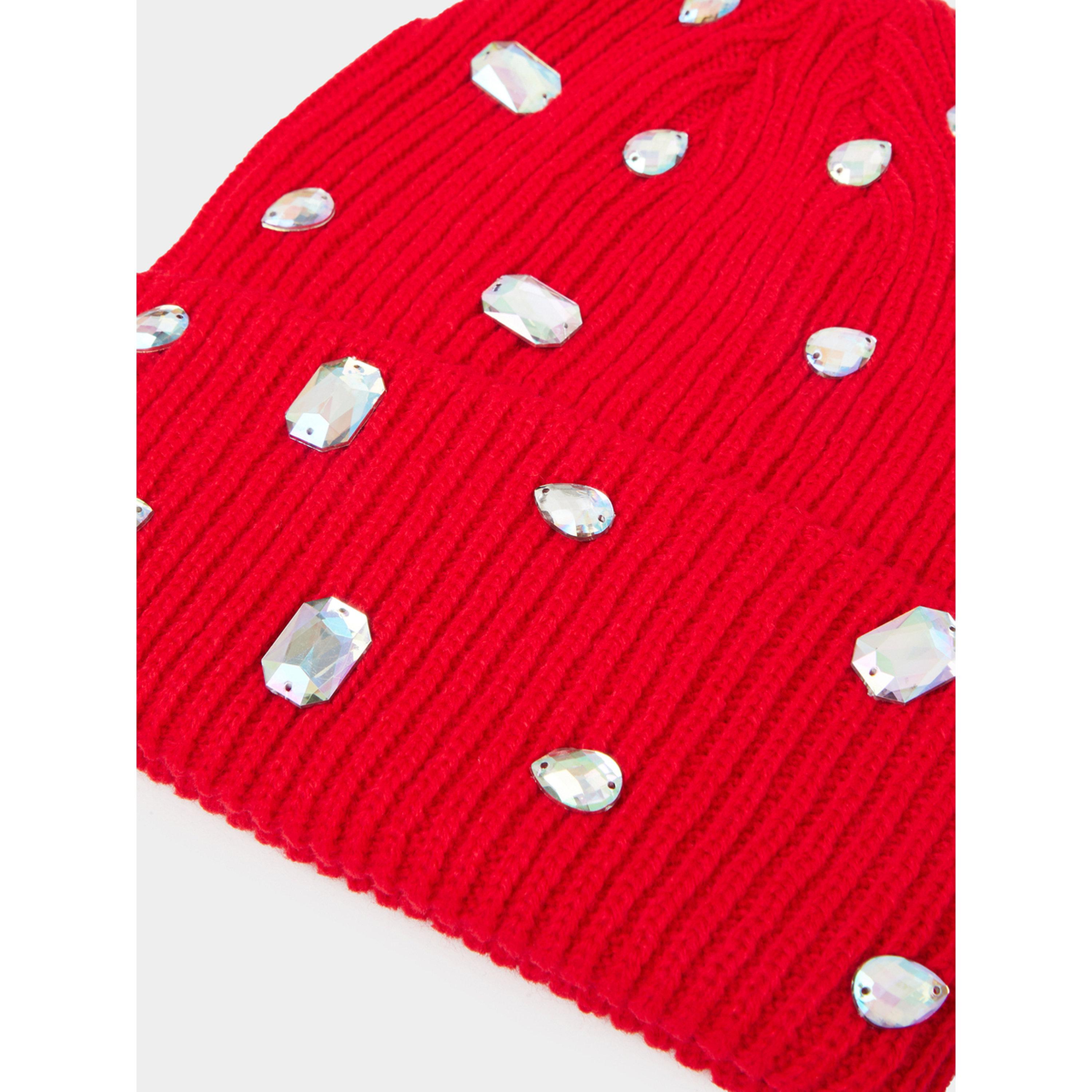 Styli Red Embellished Beanie-women-clothingaccessories-capsandhats-image-3