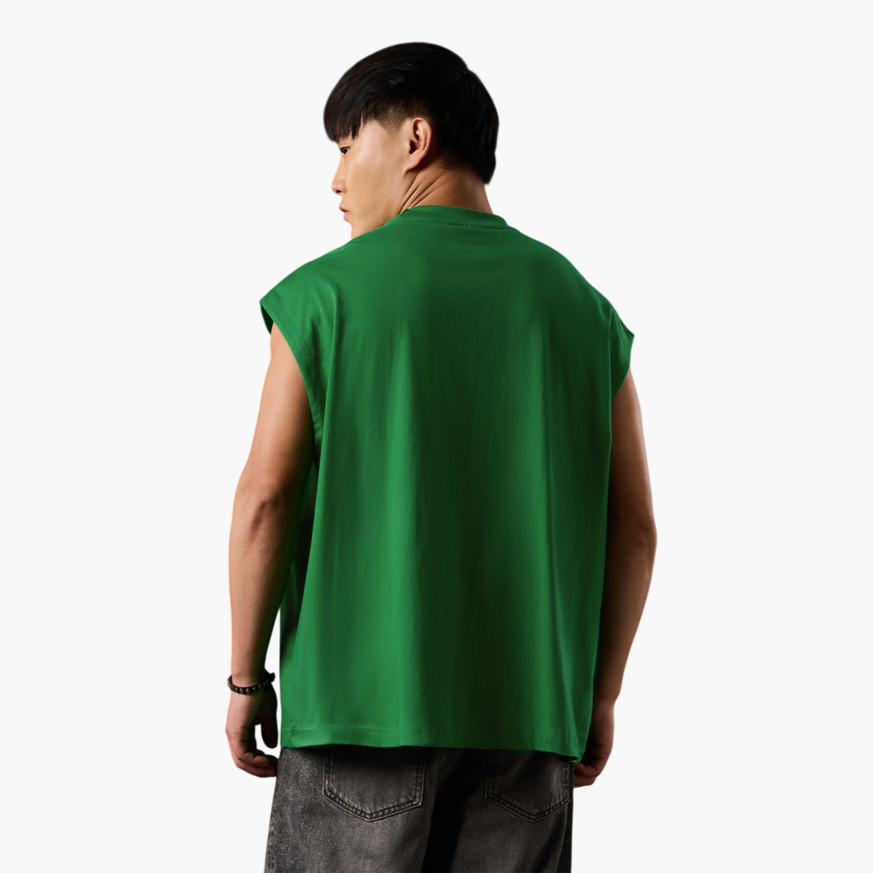 The Souled Store X Styli Men Green Printed Hulk Smash Oversized Vest-men-clothing-innerwear-vests-image-4