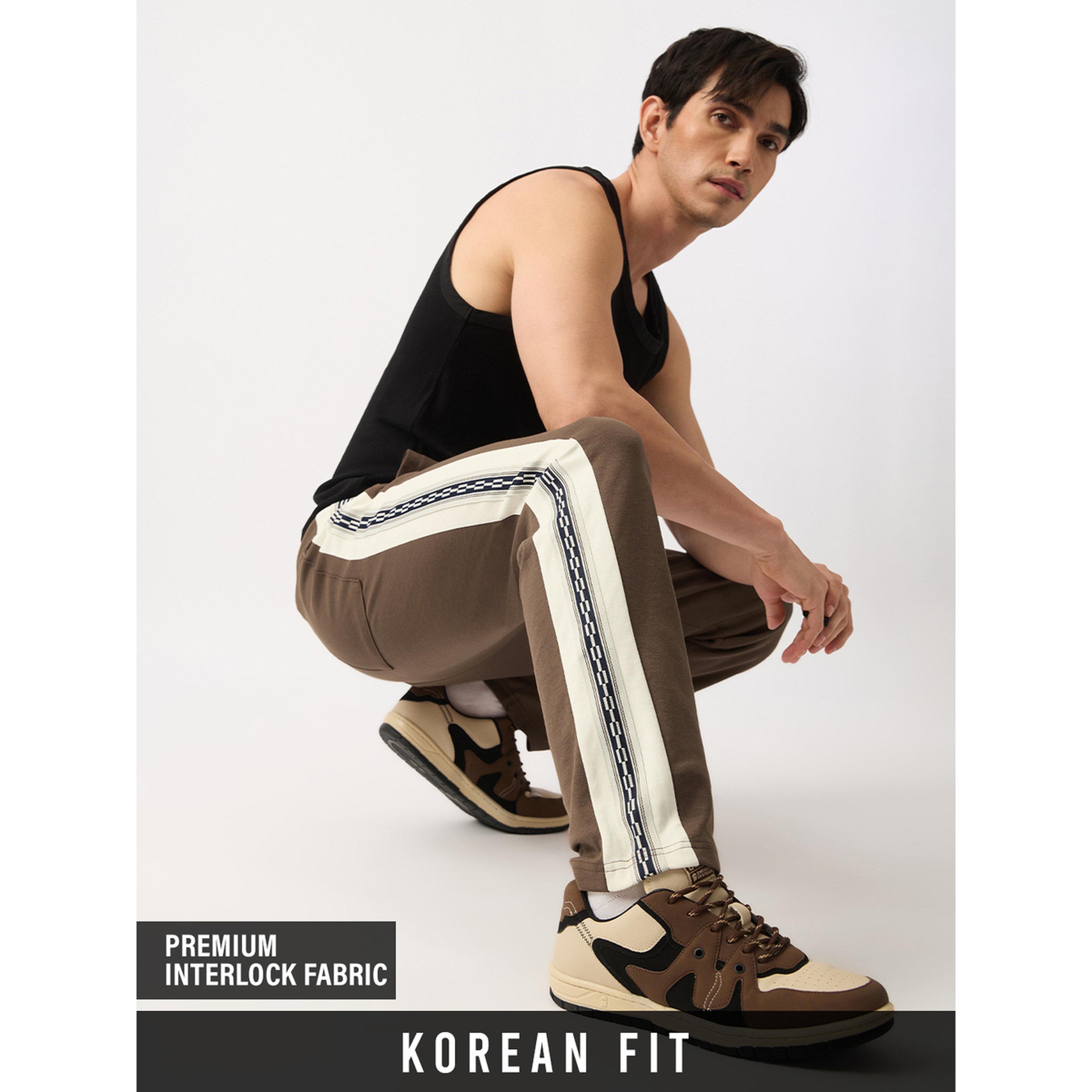 جوغر رجالي بني بني بقصة كورية-men-clothing-joggers-image-3